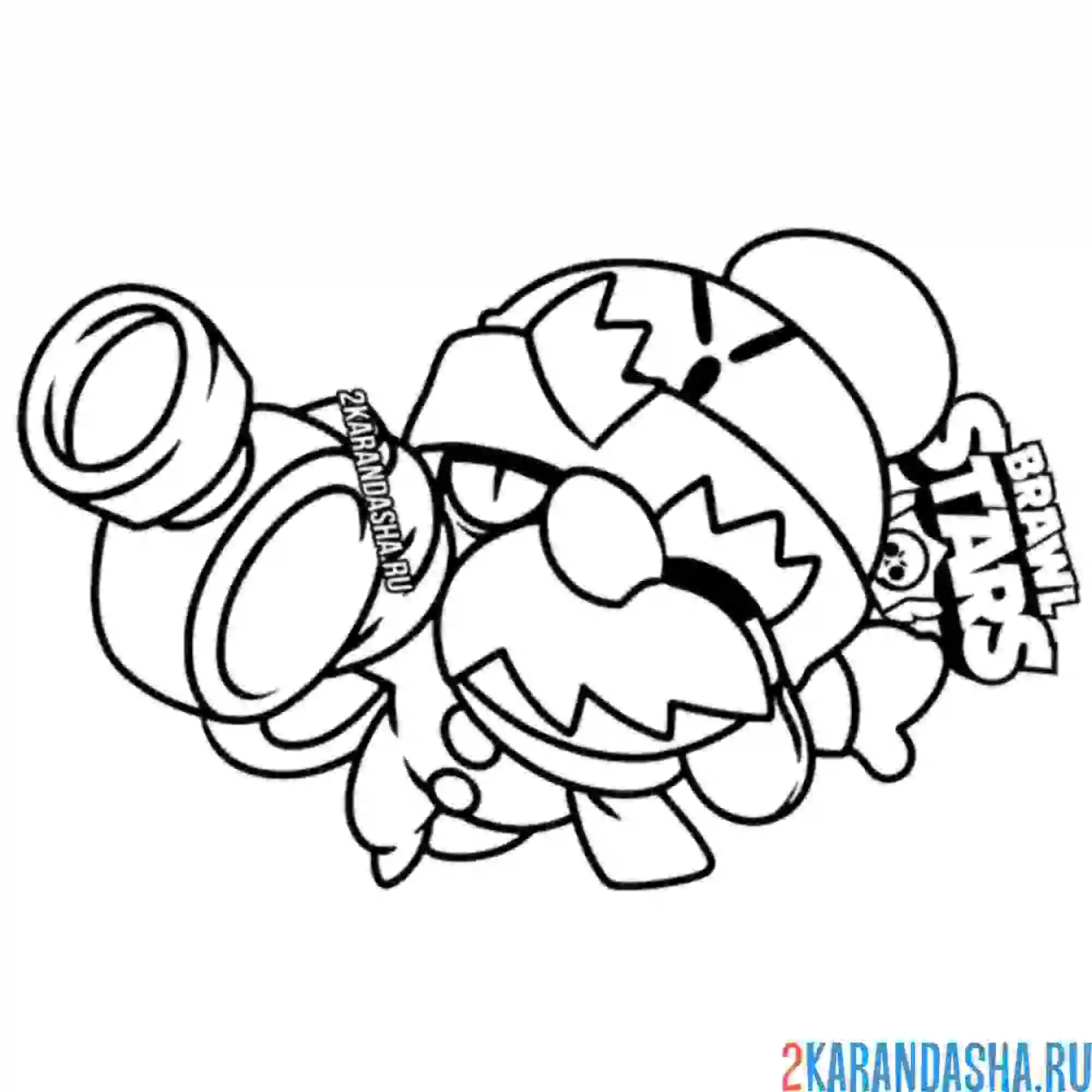 Раскраска гейл охотится