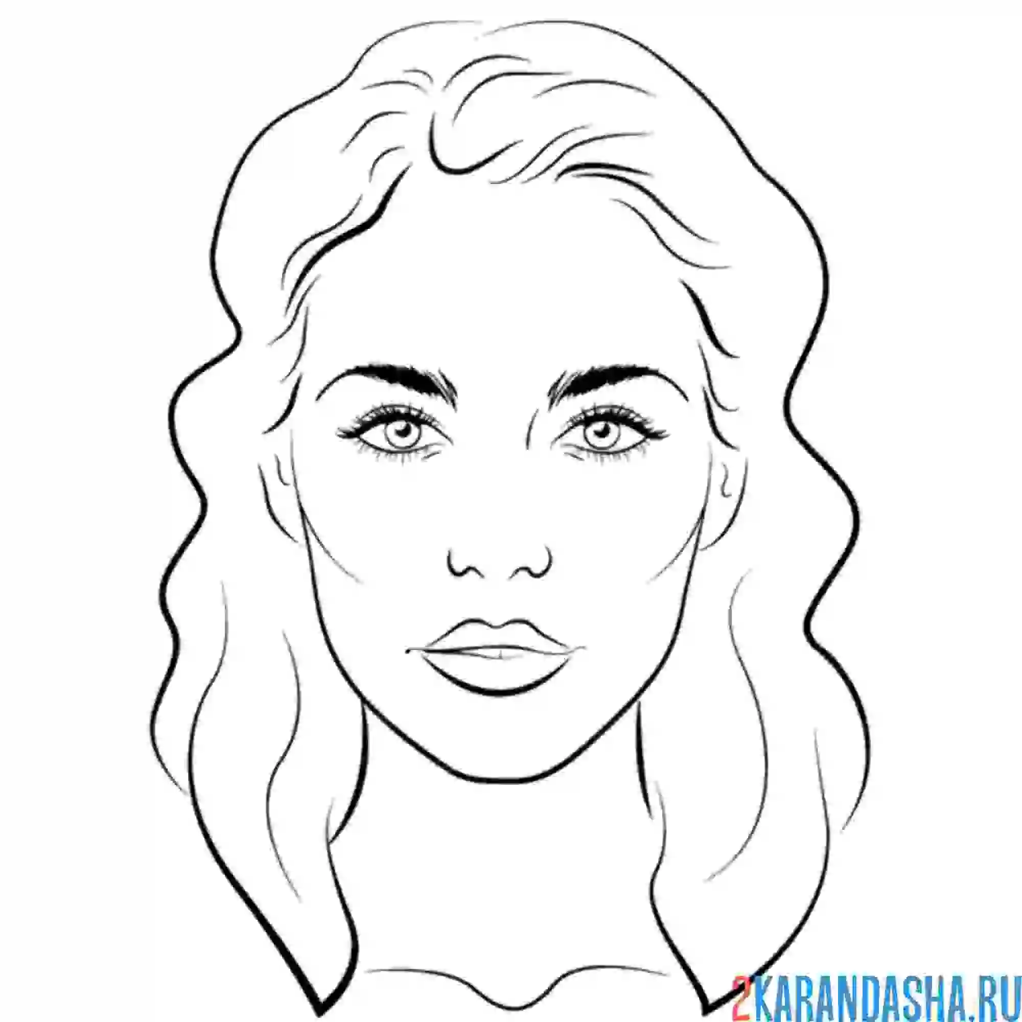 Раскраска волосы и лицо для макияажа