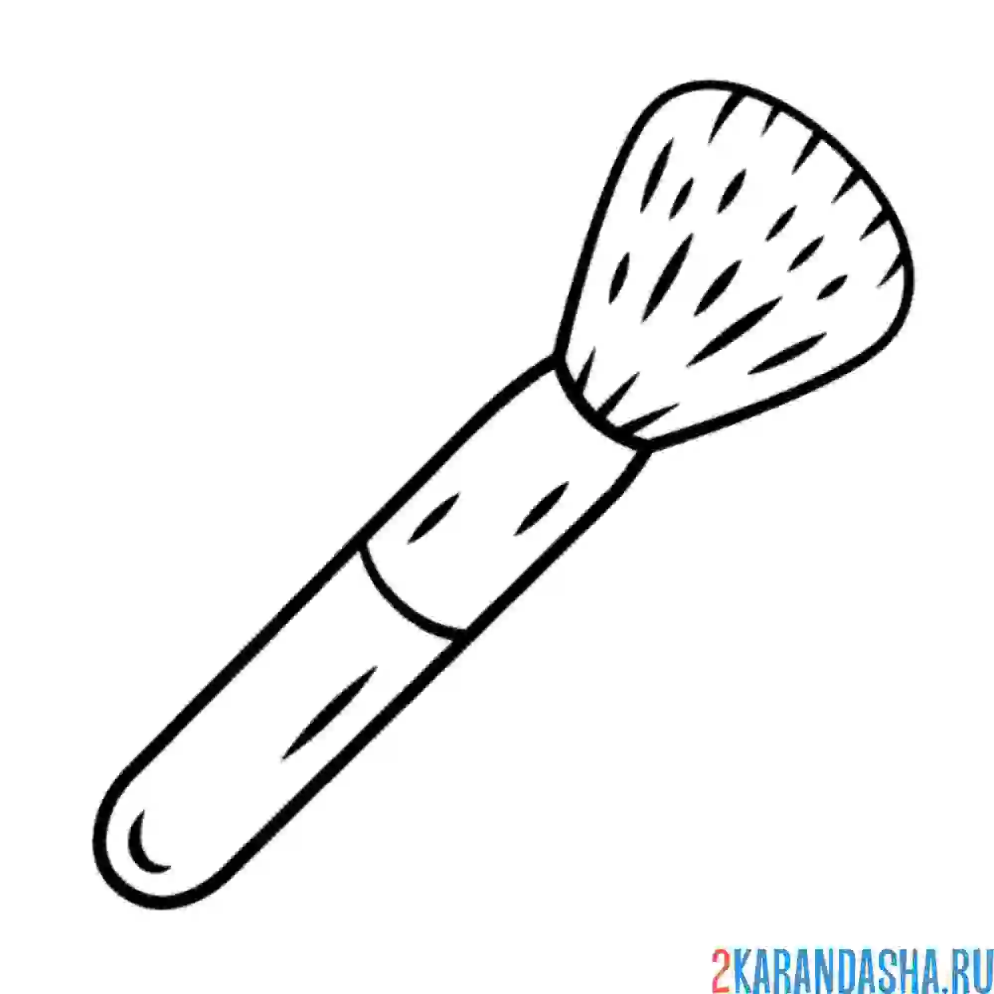 Раскраска кисть для макияжа косметика