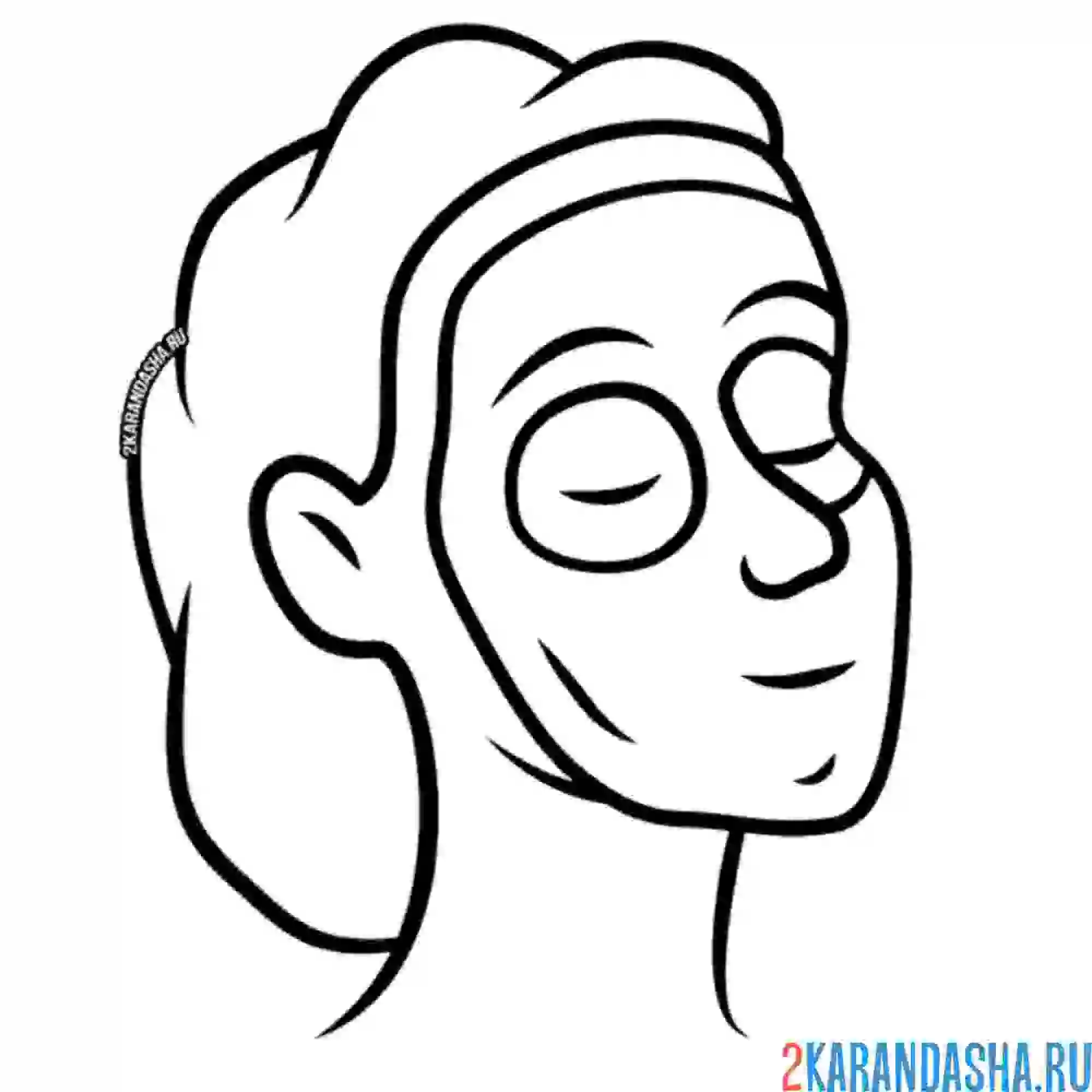 Раскраска маска для лица косметика