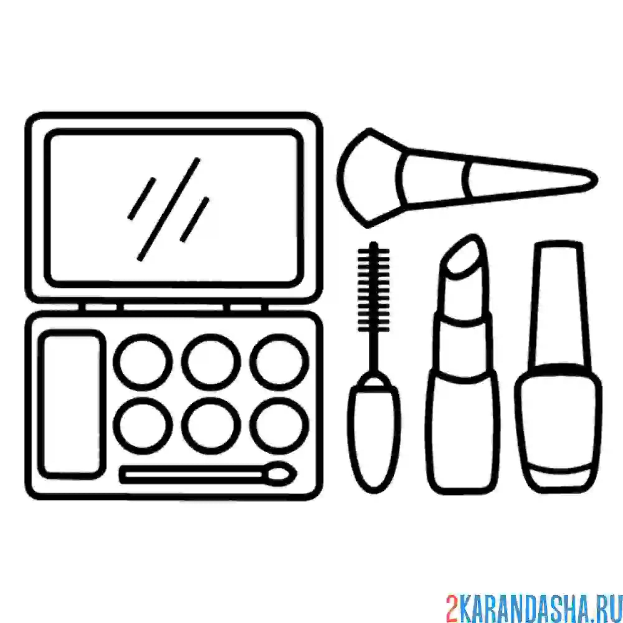 Раскраска косметика для макияжа лица