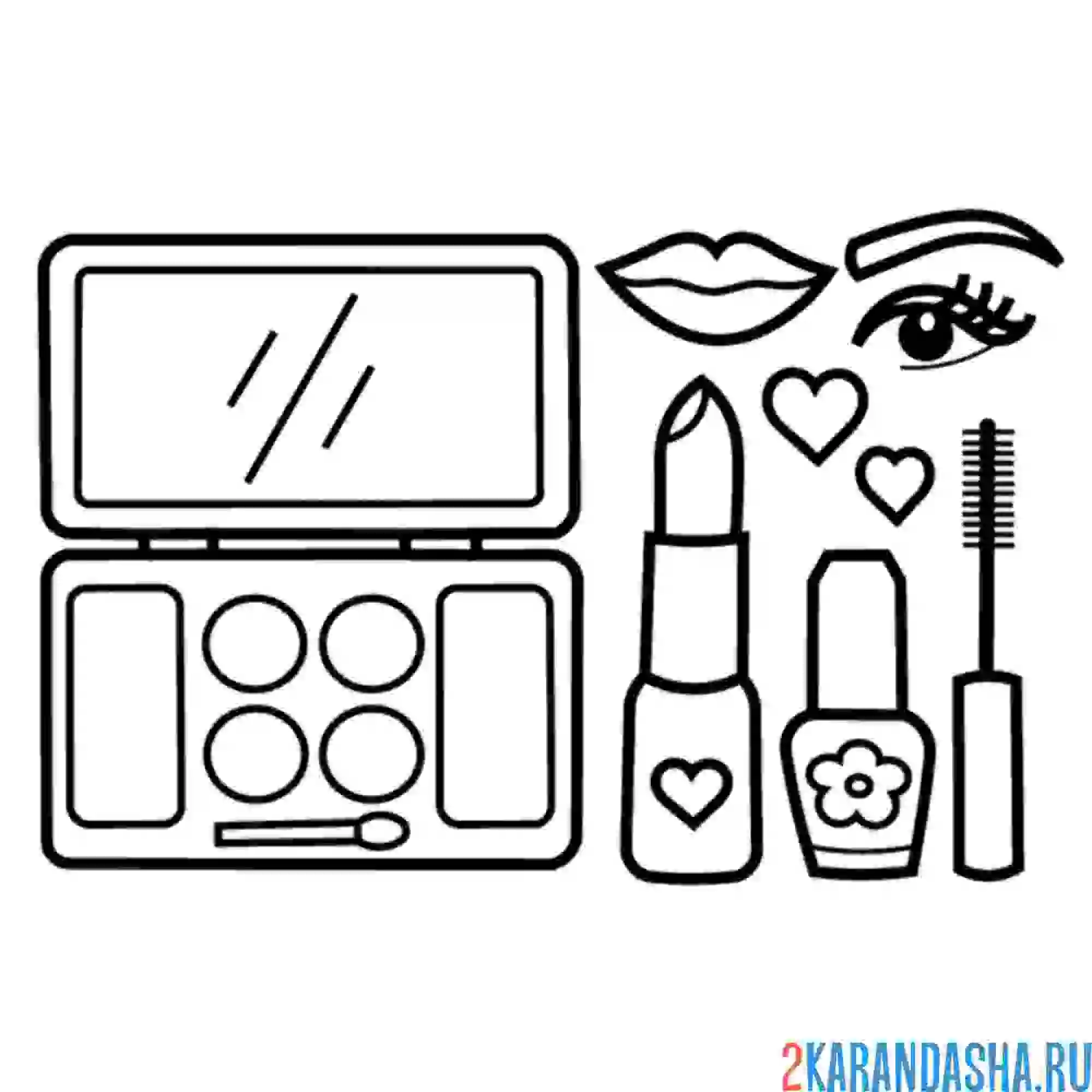 Раскраска магия косметики для лица