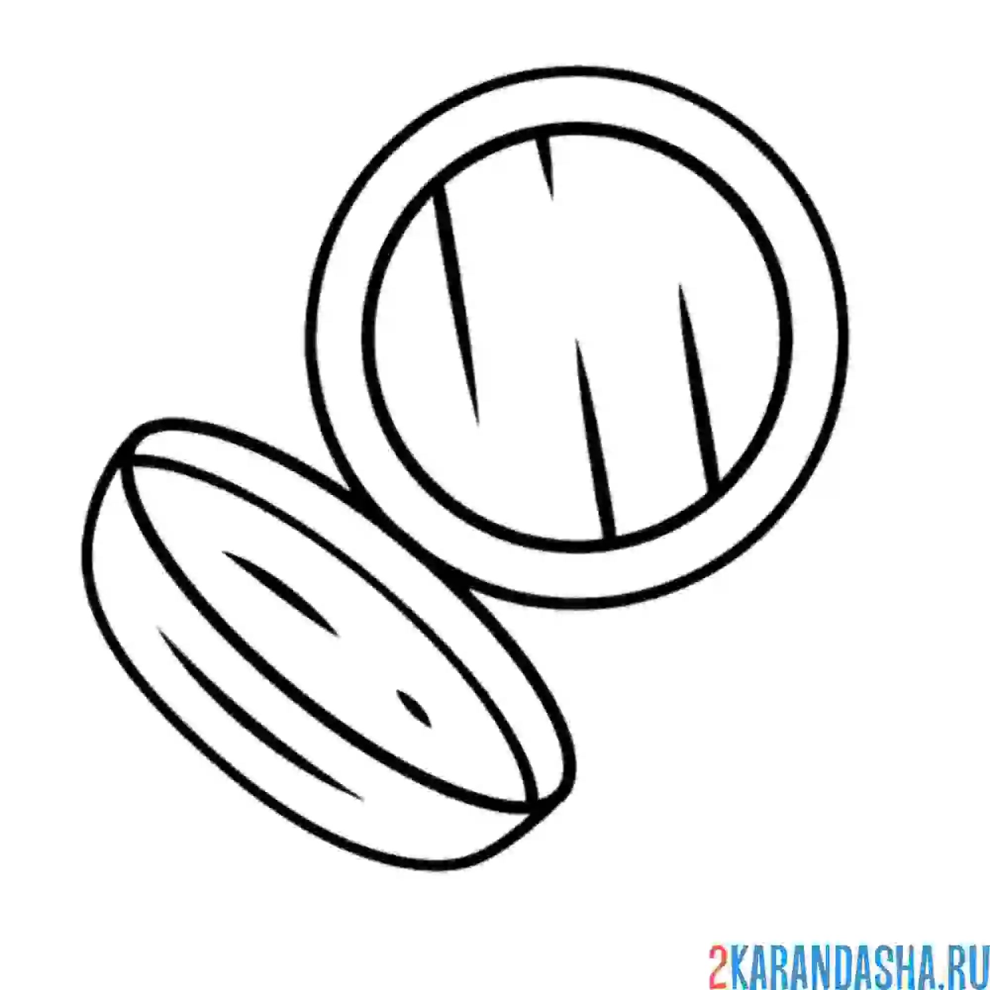 Раскраска косметика пудра