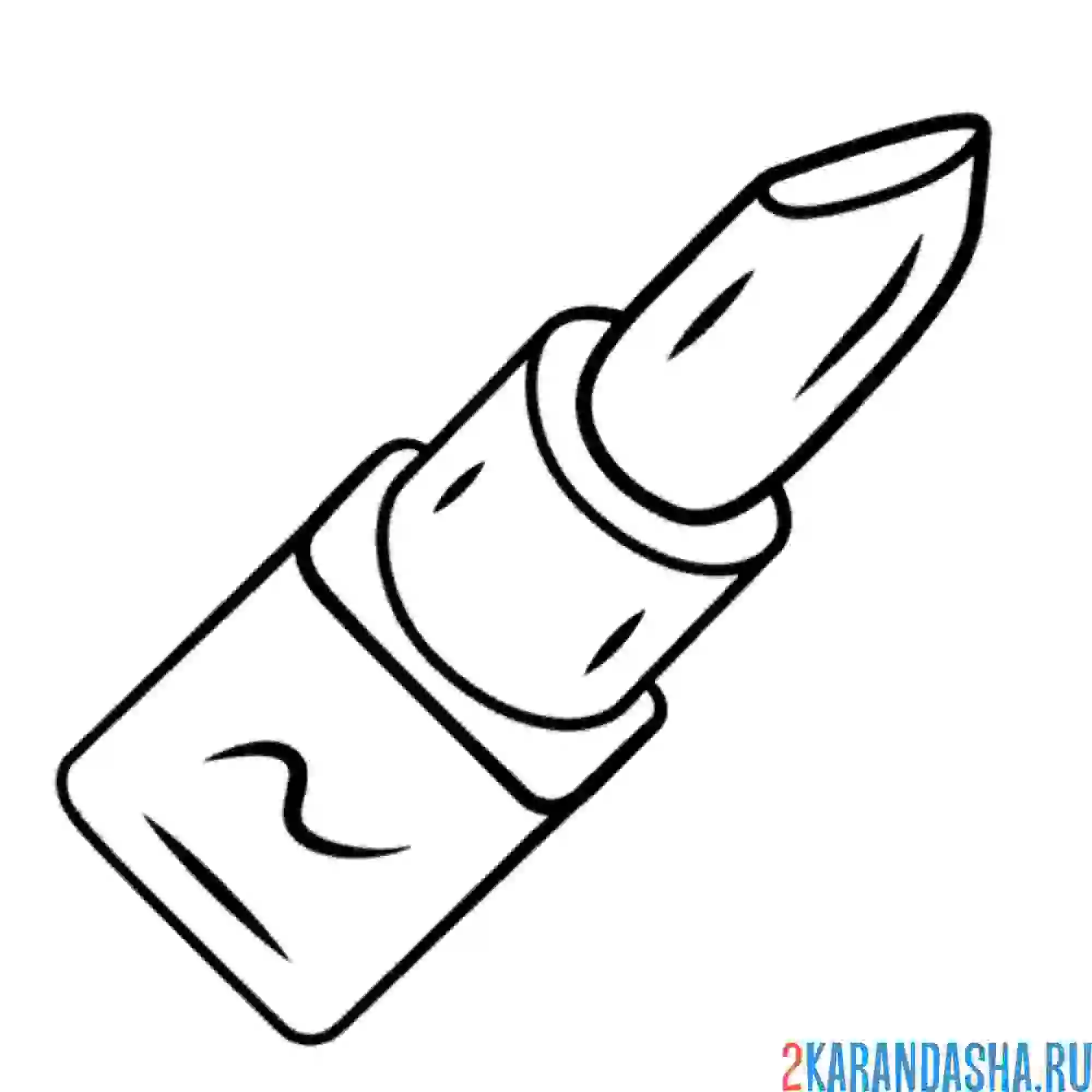 Раскраска косметика губнушка