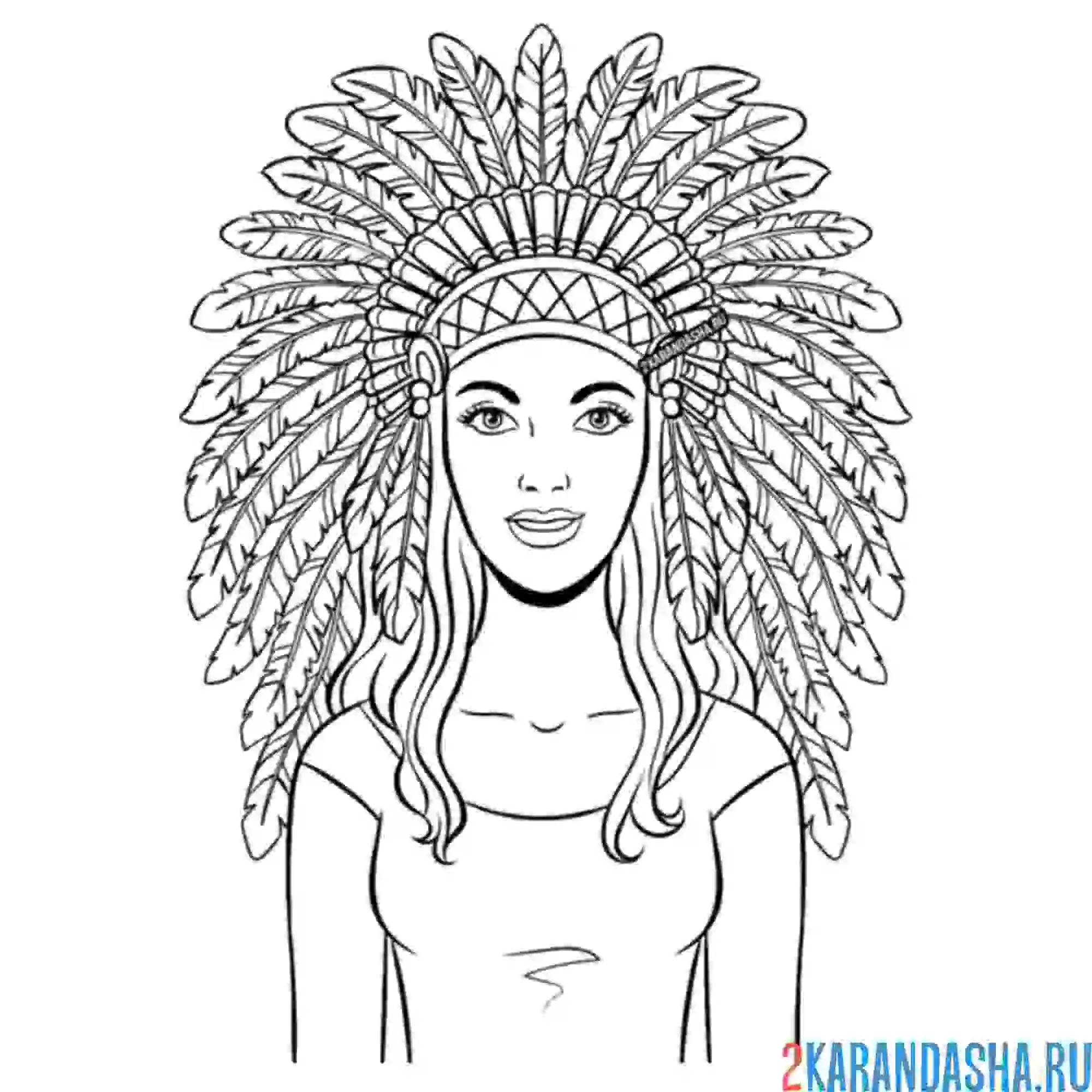 Раскраска красивая девушка для макияжа