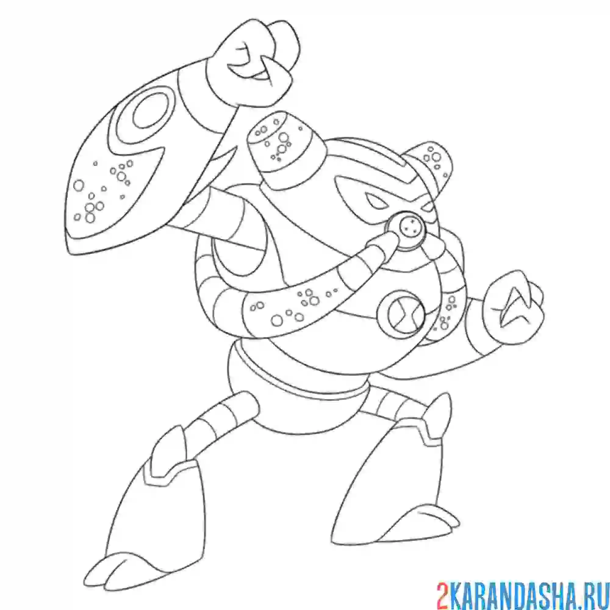 Раскраска водохлест бен 10