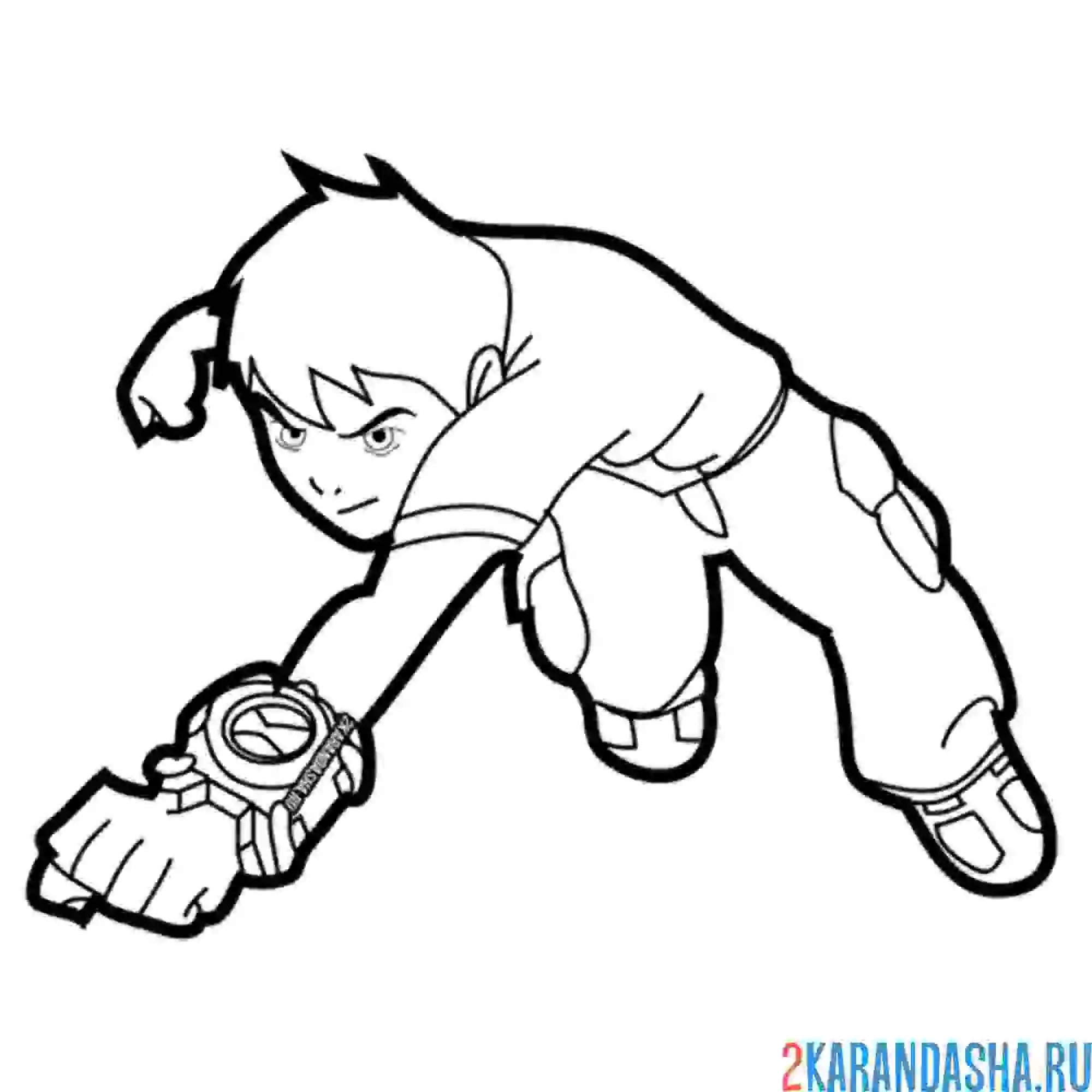 Раскраска бен теннисон бен 10