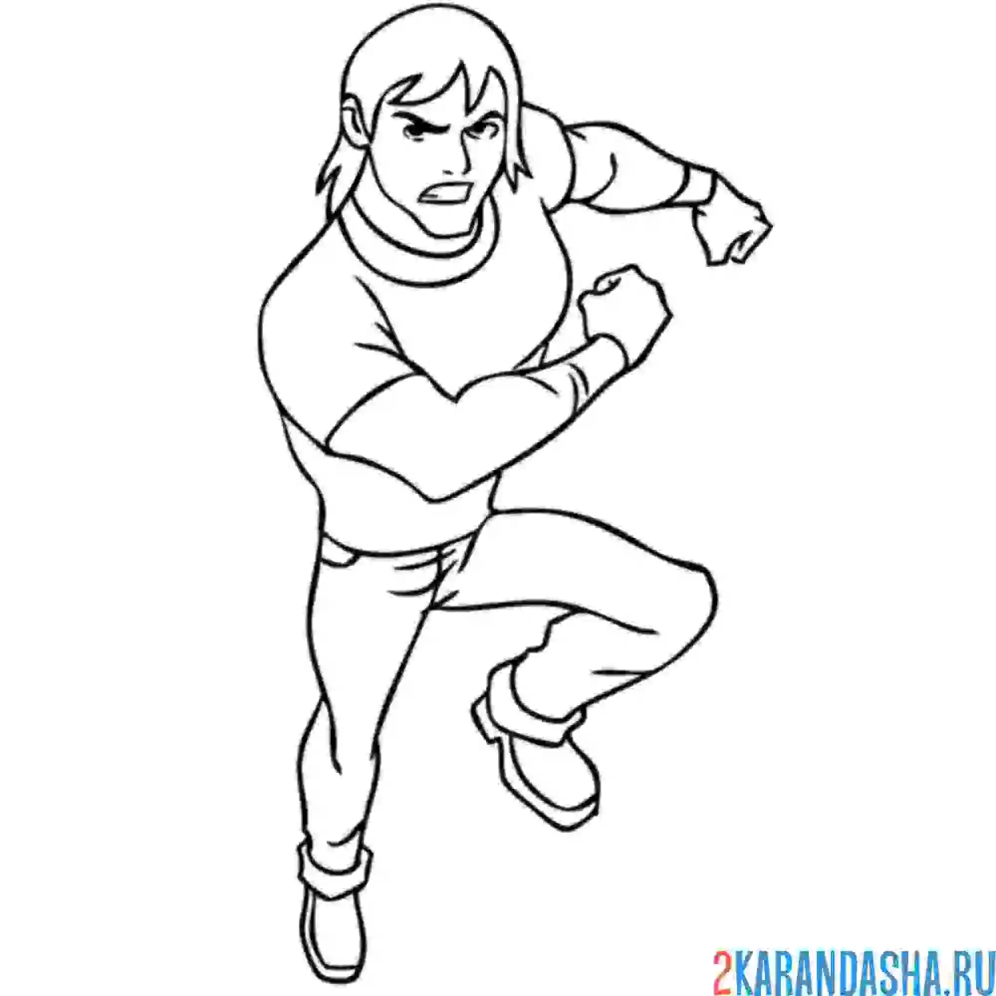 Раскраска кевин бен 10