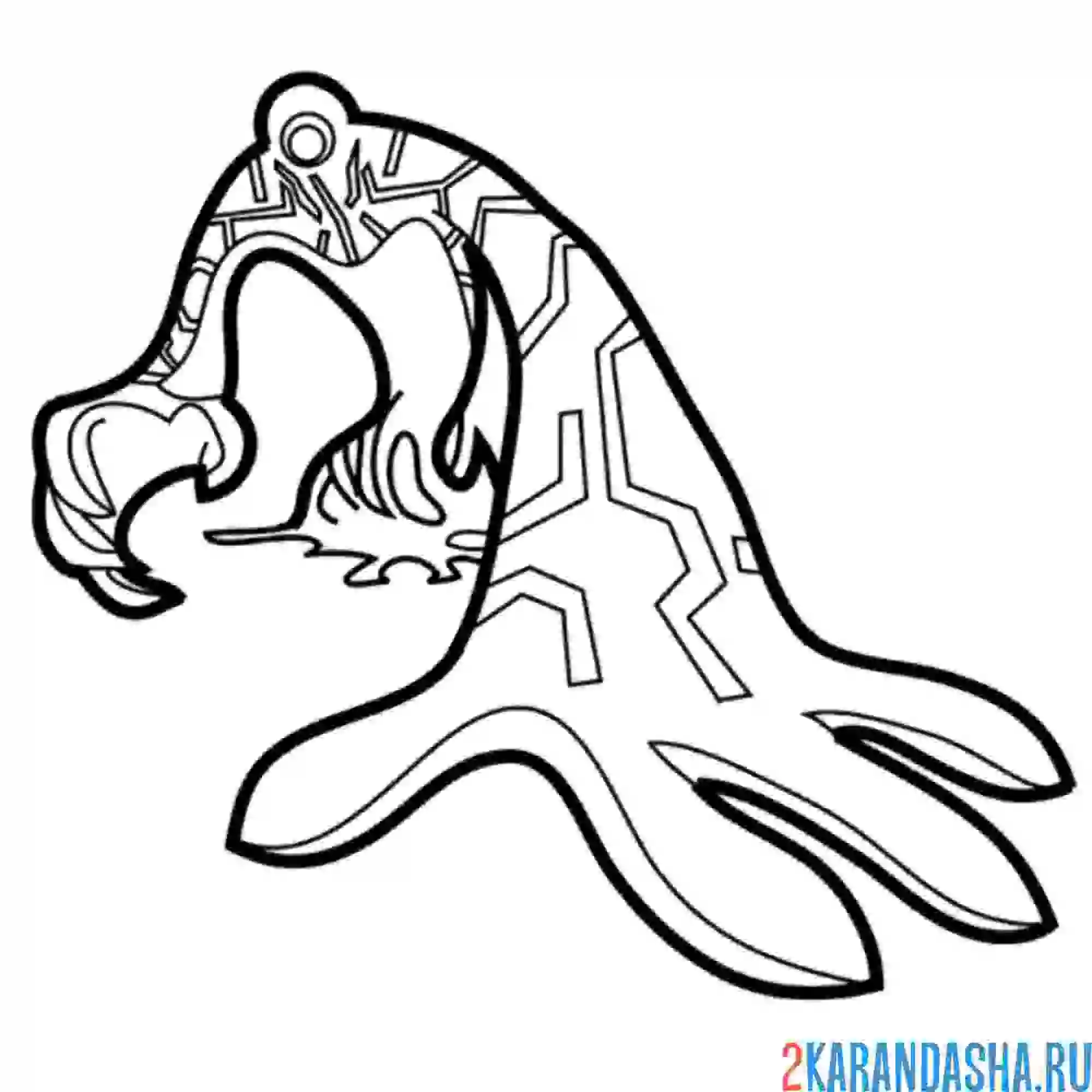 Раскраска плазма бен тен (ben 10)