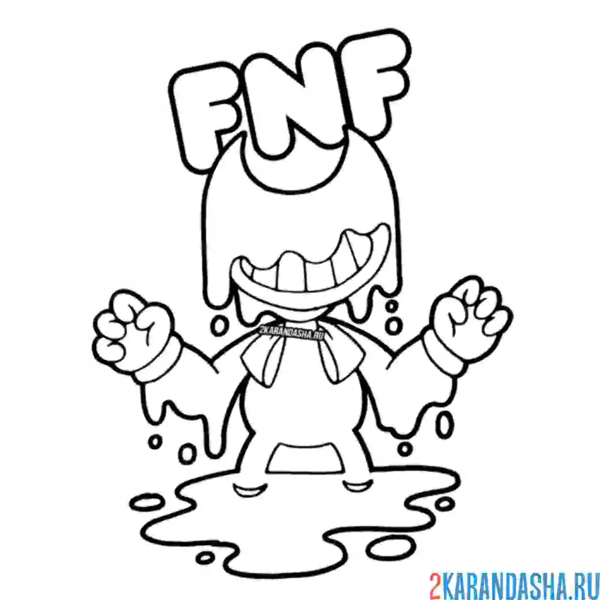 Раскраска чернильный бенди