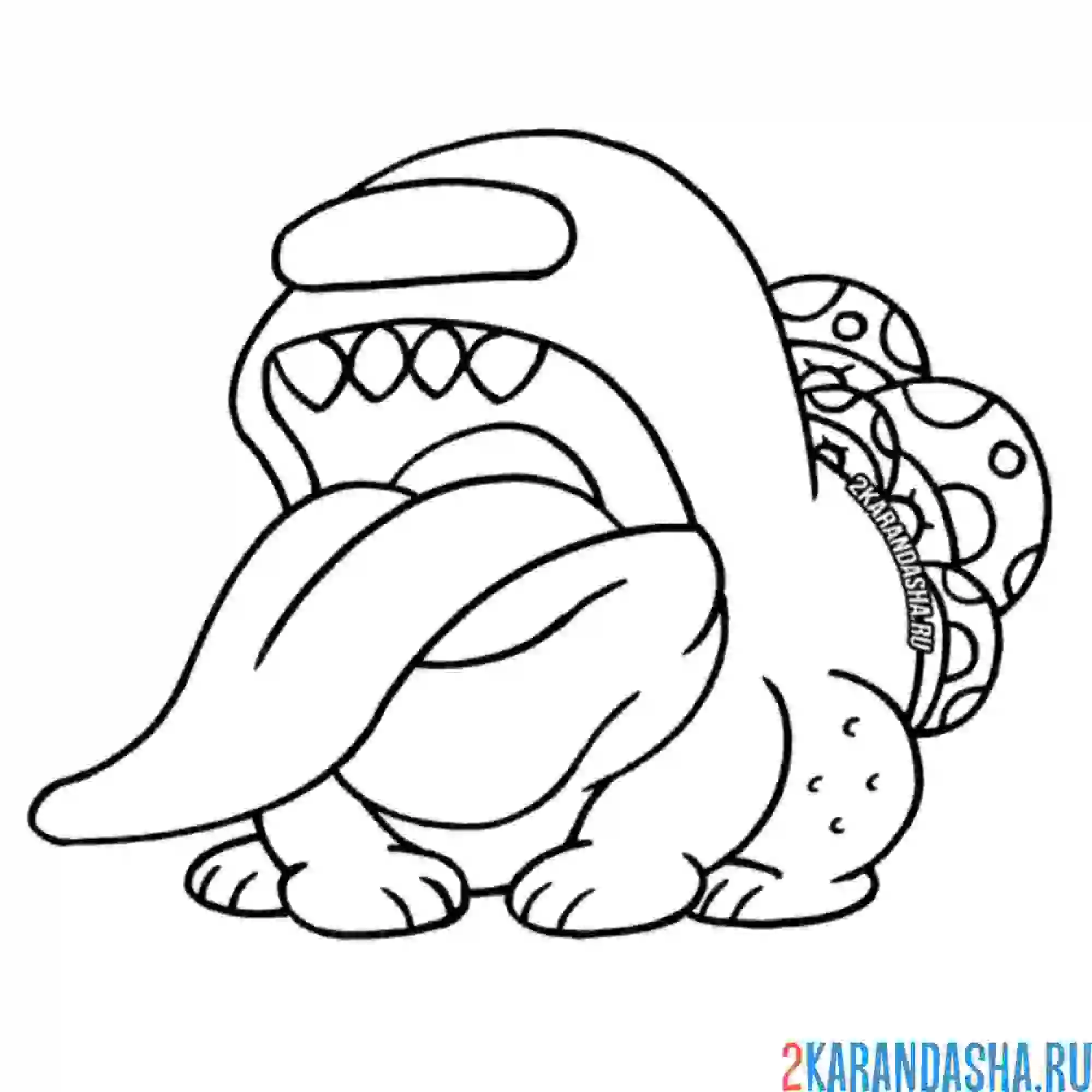 Раскраска новый монстр из амонг ас