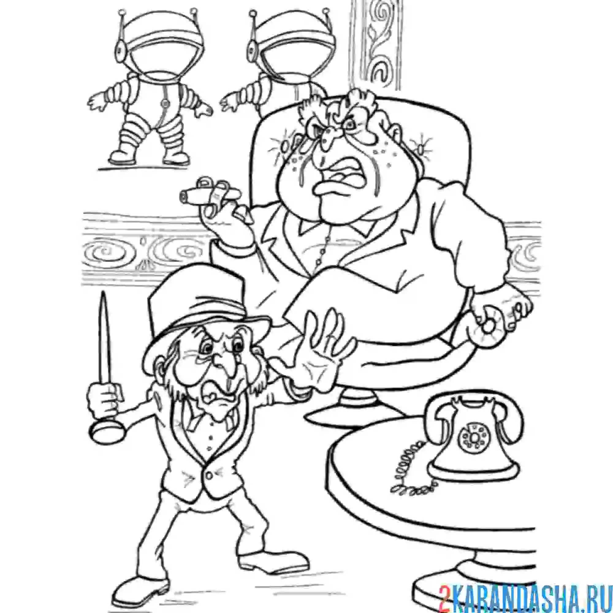 Раскраска злые персонажи