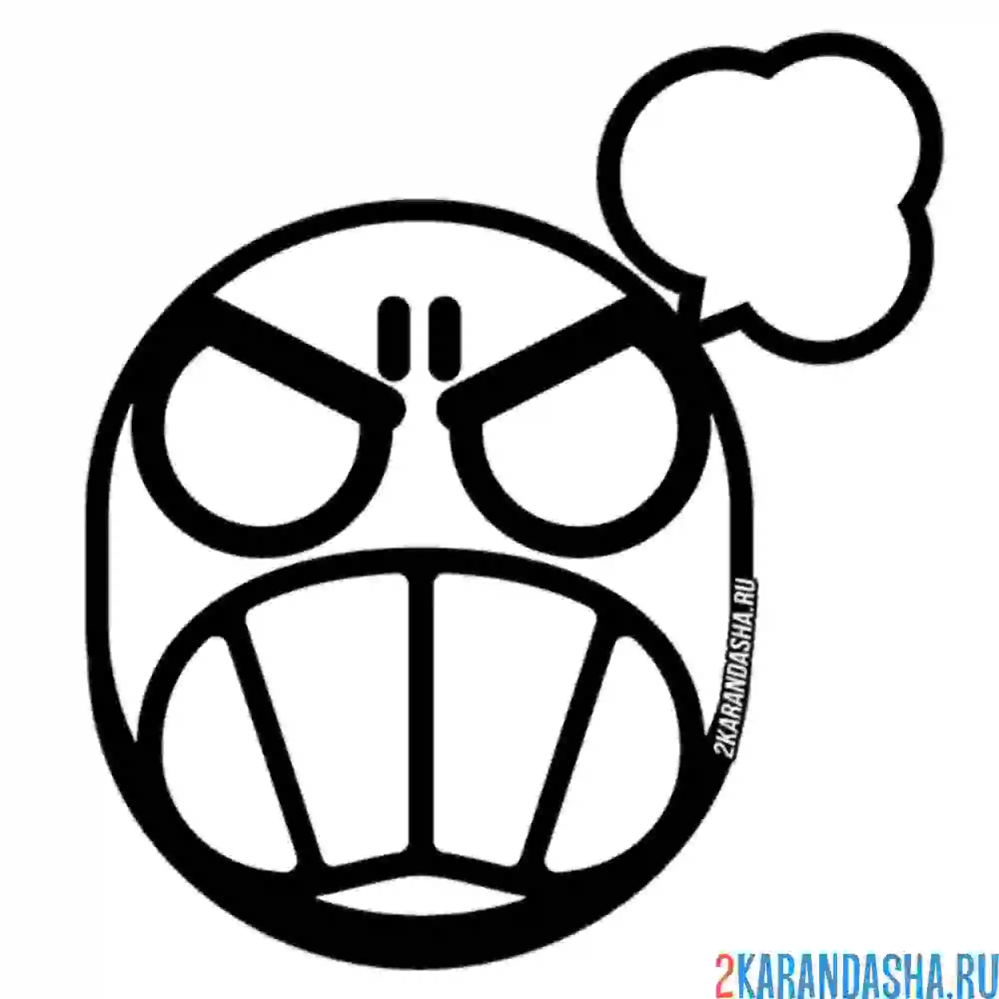 Раскраска эль примо пин гнев