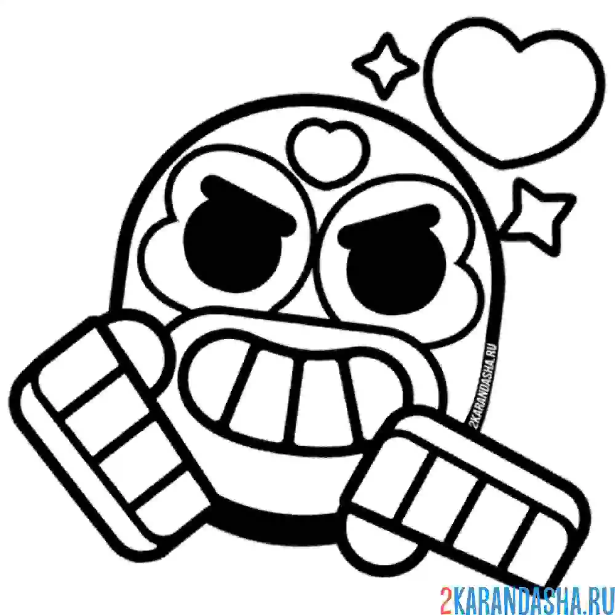 Раскраска эль корасон пин особый