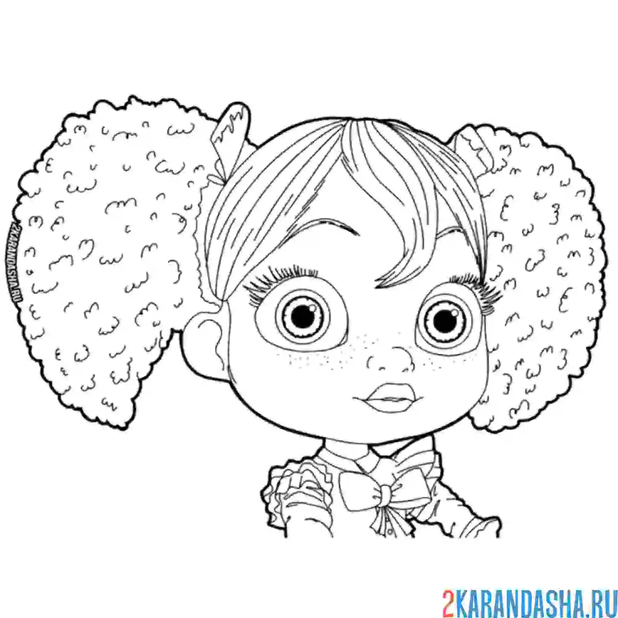 Раскраска стелла из поппи плейтайм