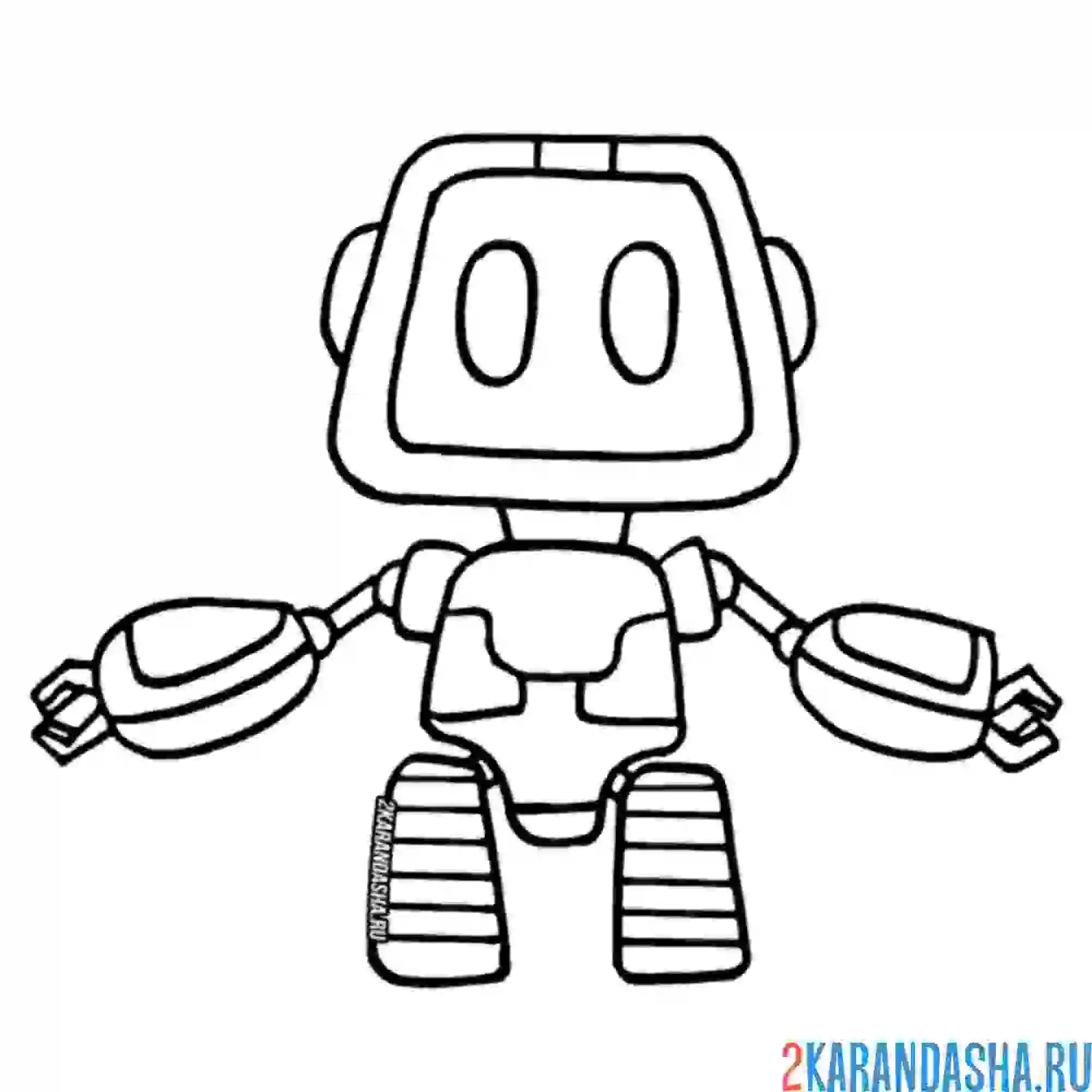 Раскраска робот поппи плейтайм