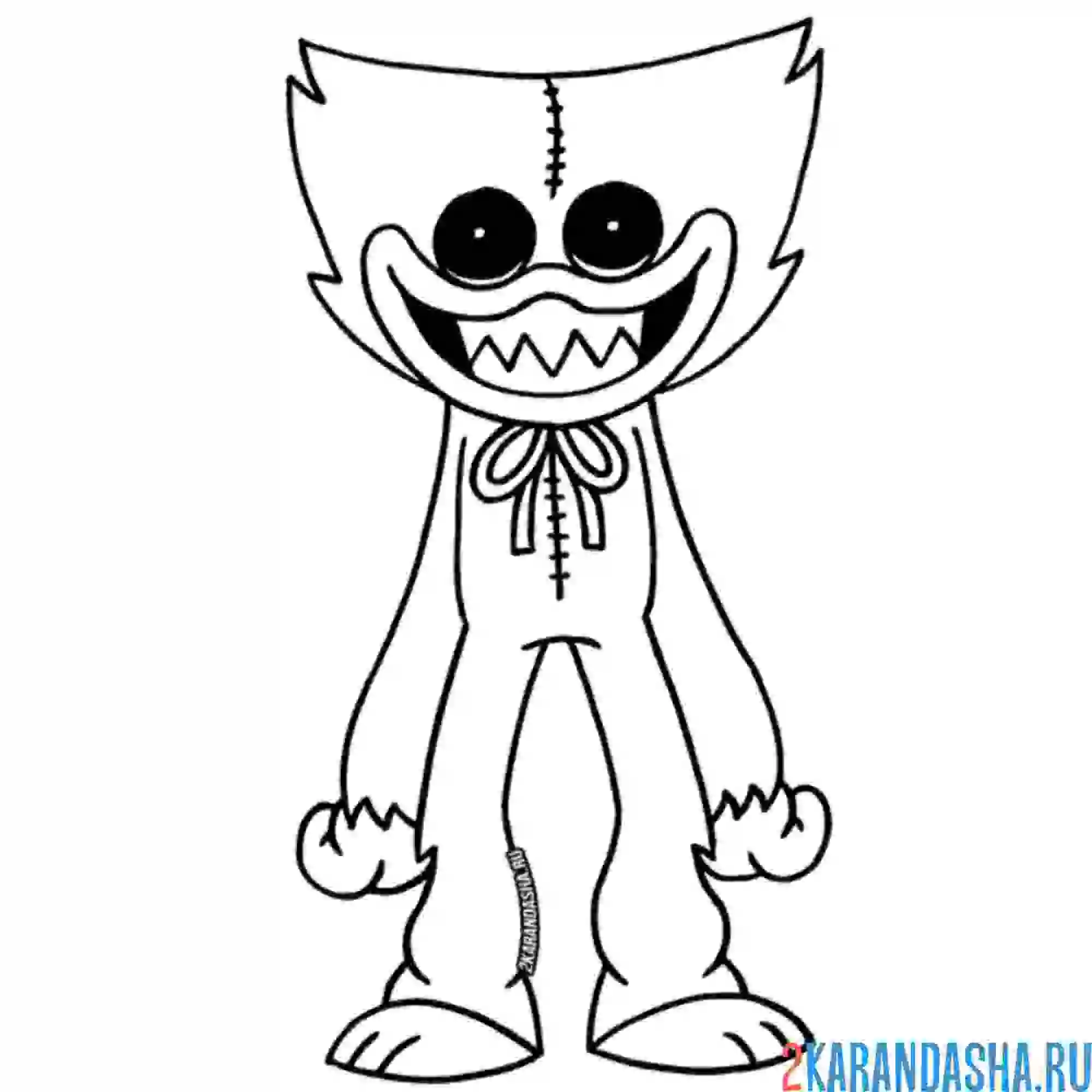 Раскраска хагги вагги милый