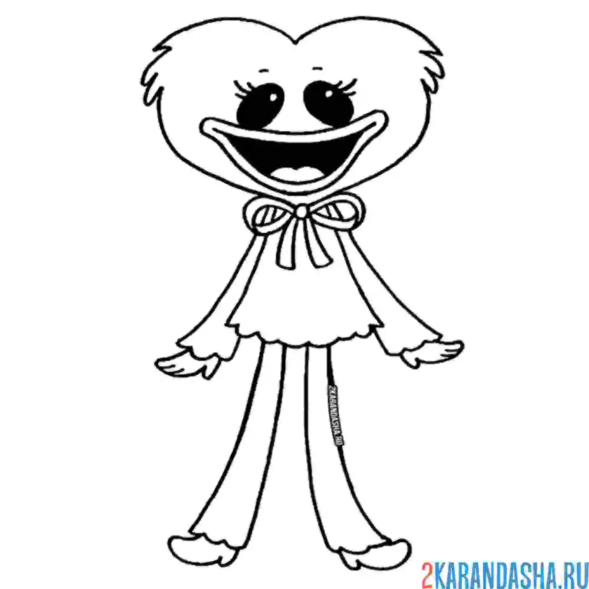 Раскраска кисси мисси миленькая