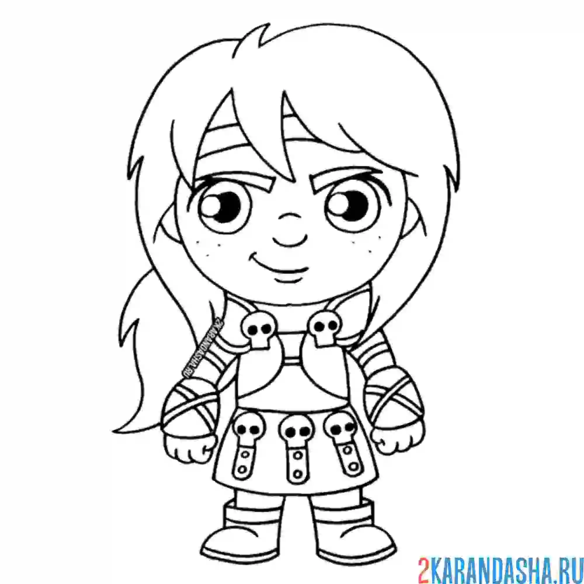 Раскраска астрид