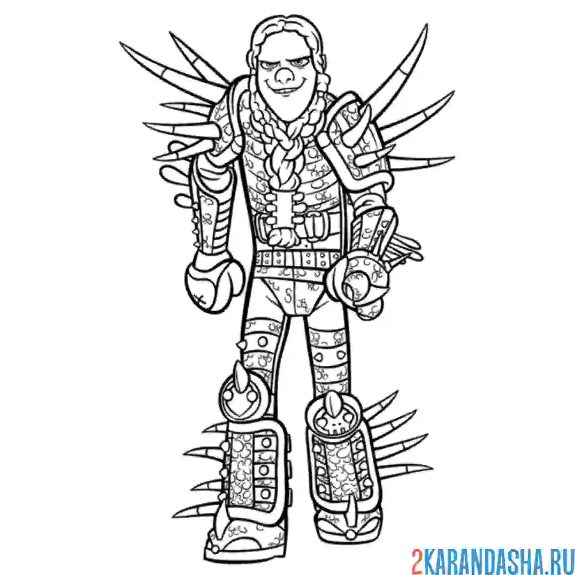 Раскраска забияка