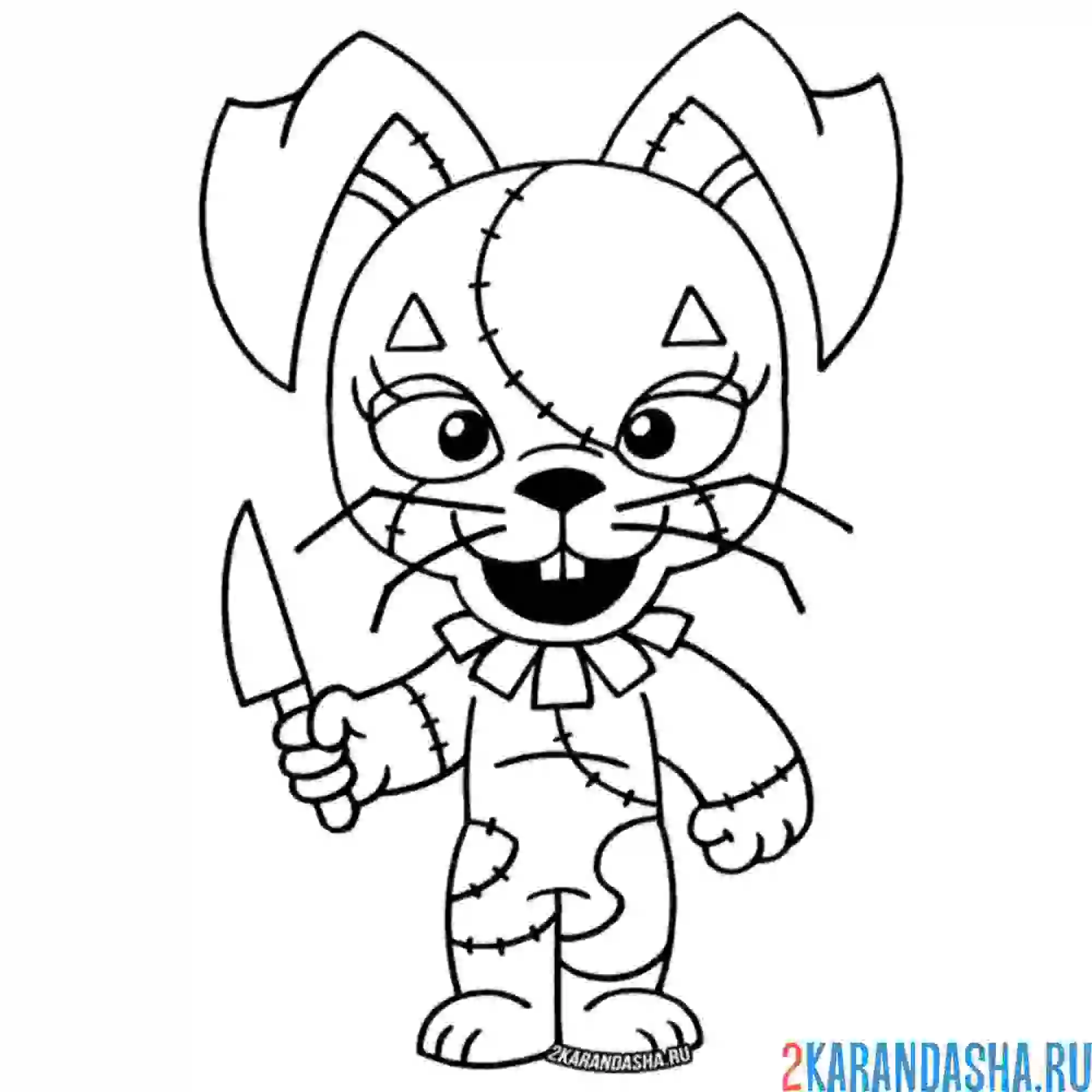 Раскраска ванни босс фнаф 9