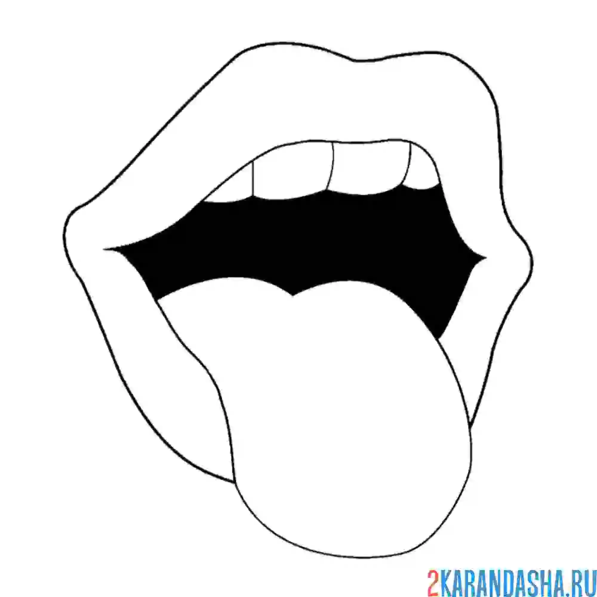 Раскраска показывает язык