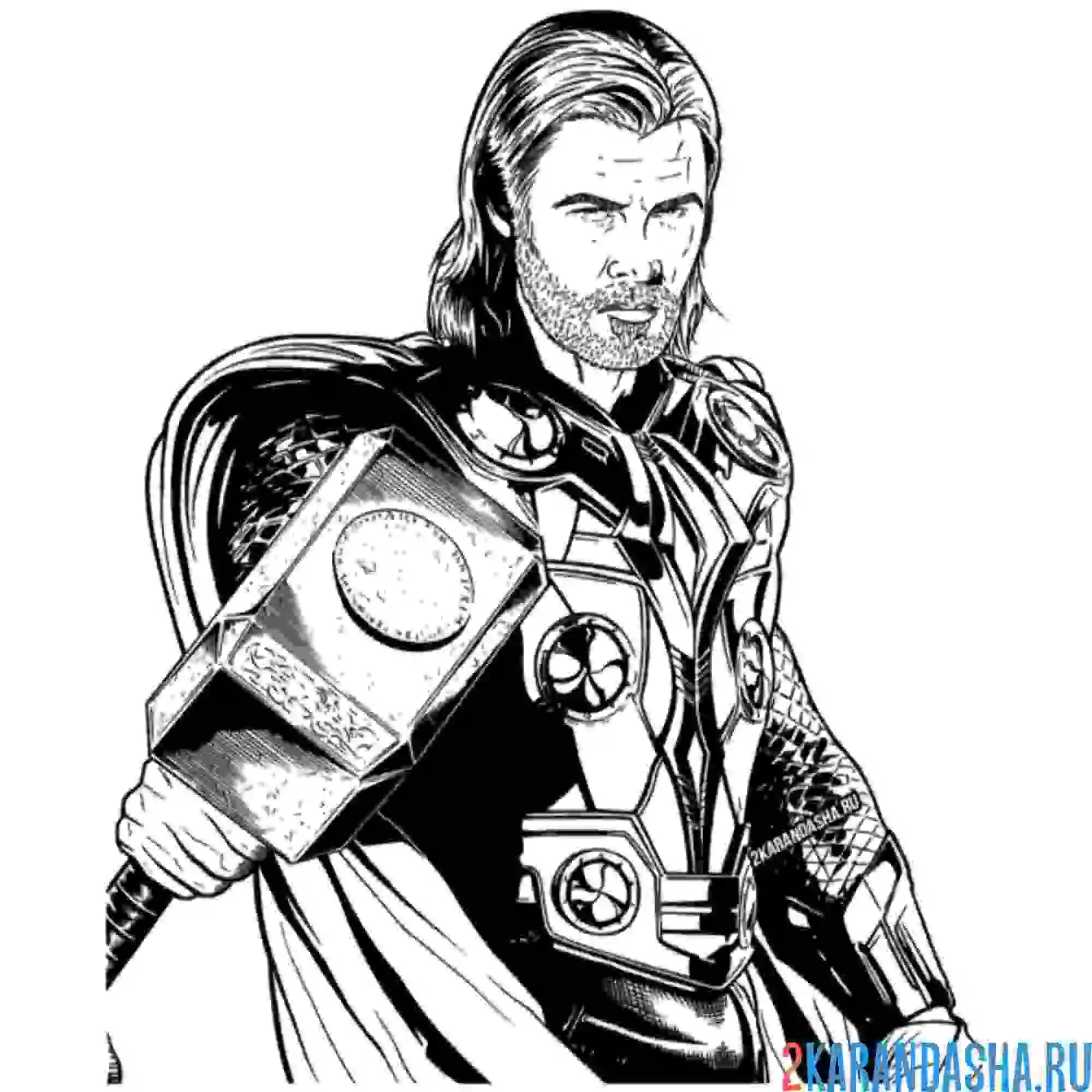 Раскраска тор из фильма