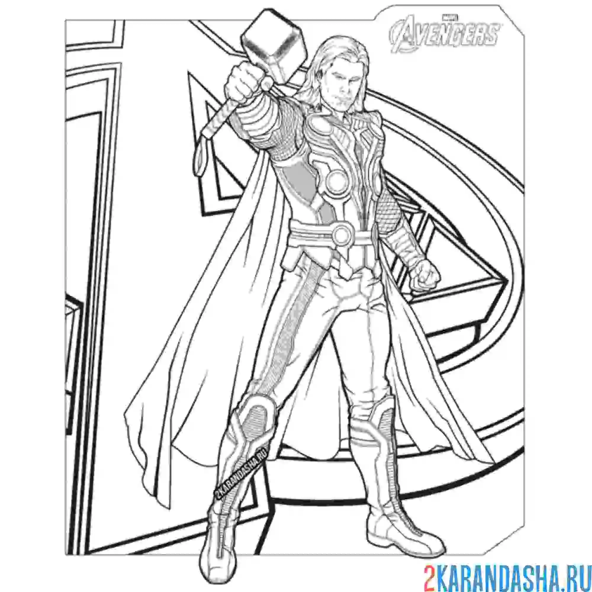 Раскраска тор актер