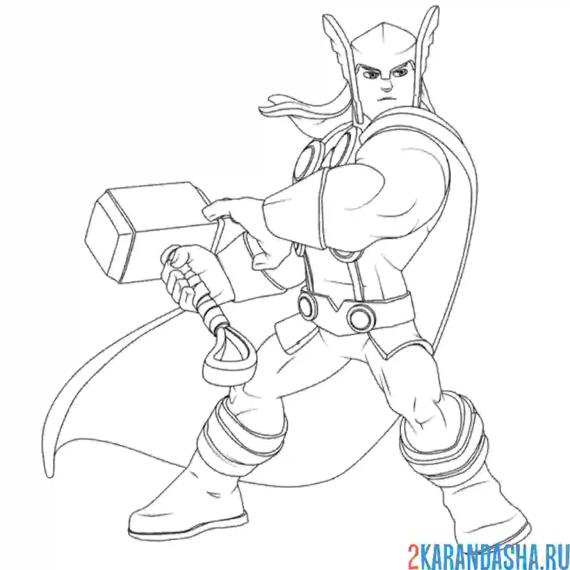 Раскраска нарисованный тор