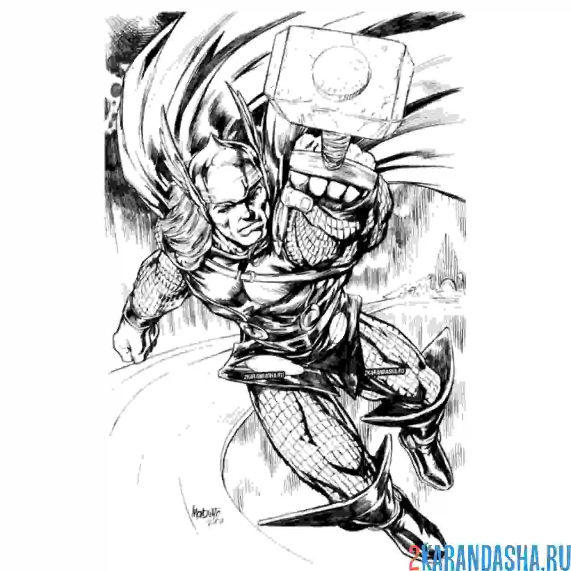 Раскраска тор красивый рисунок