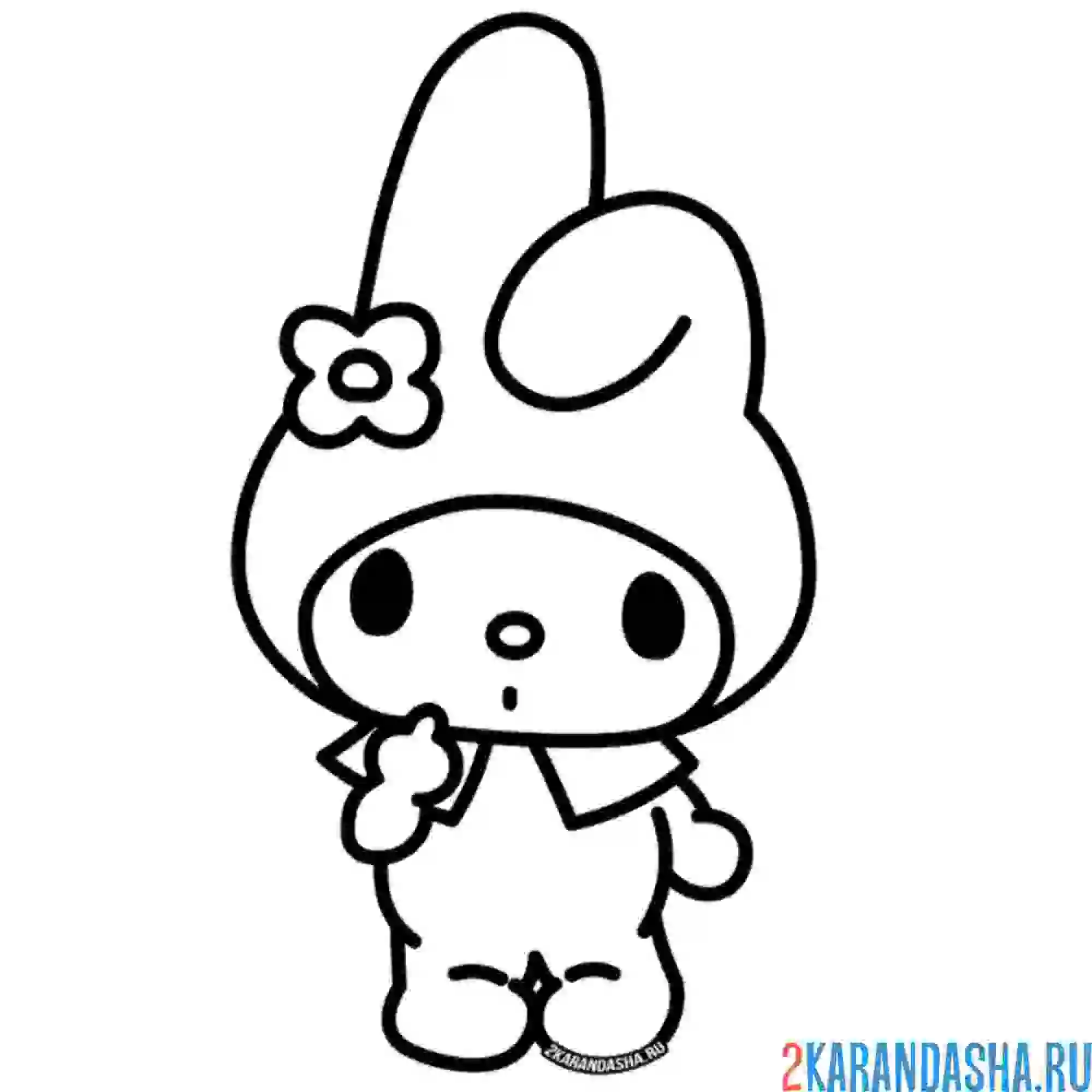 Раскраска май мелоди стестняется