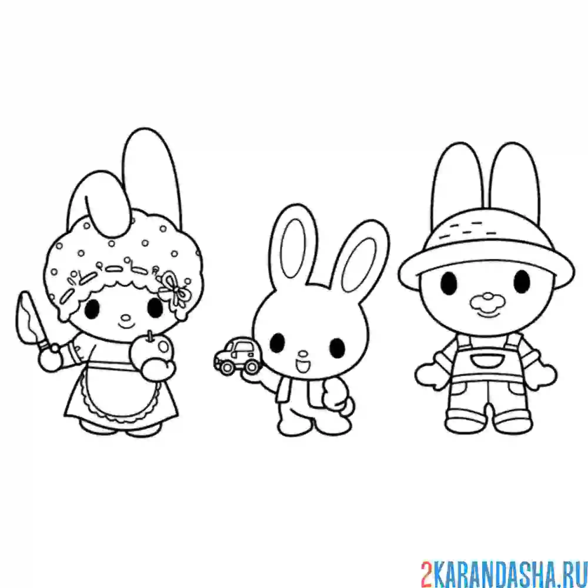 Раскраска семья май мелоди