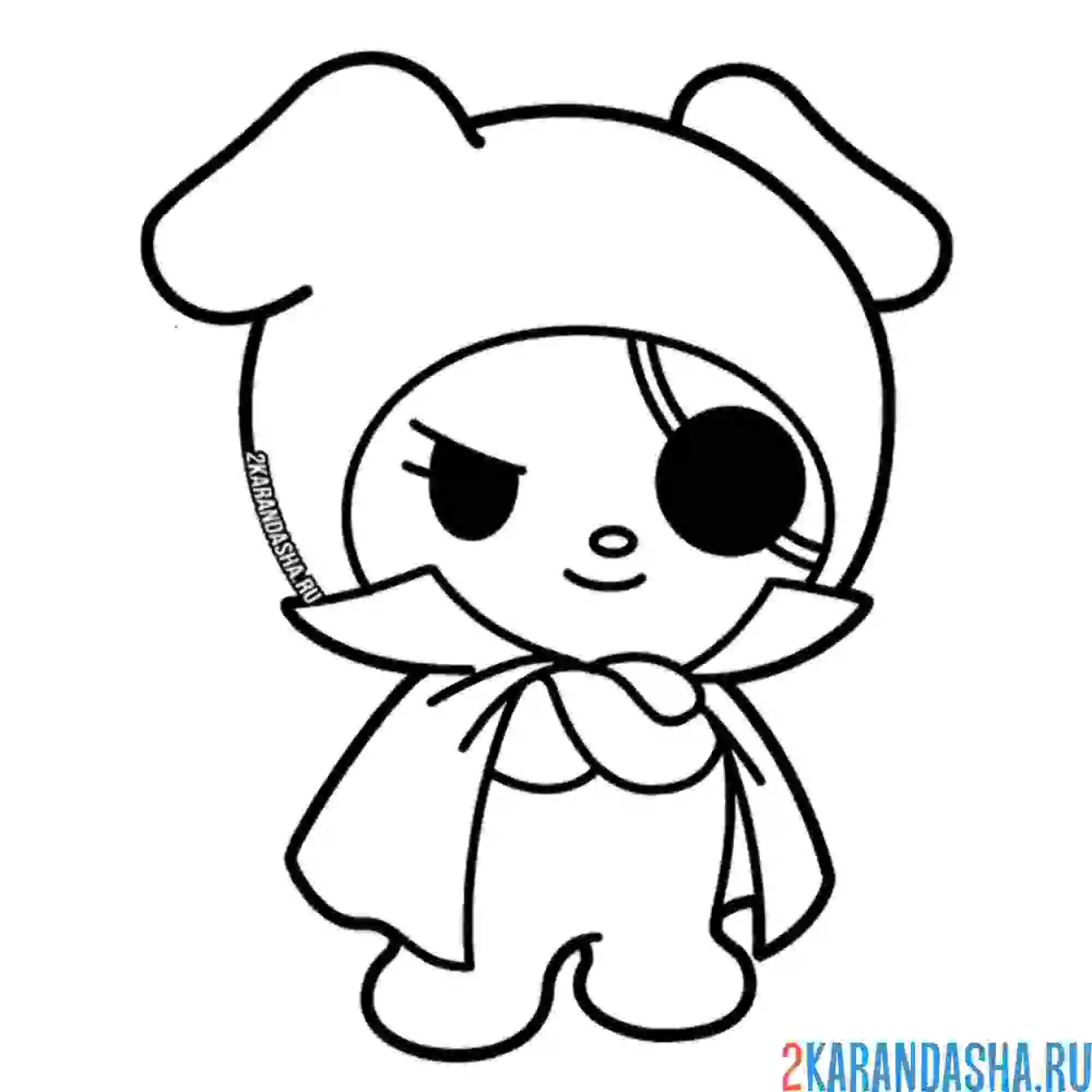 Раскраска персонаж май мелоди