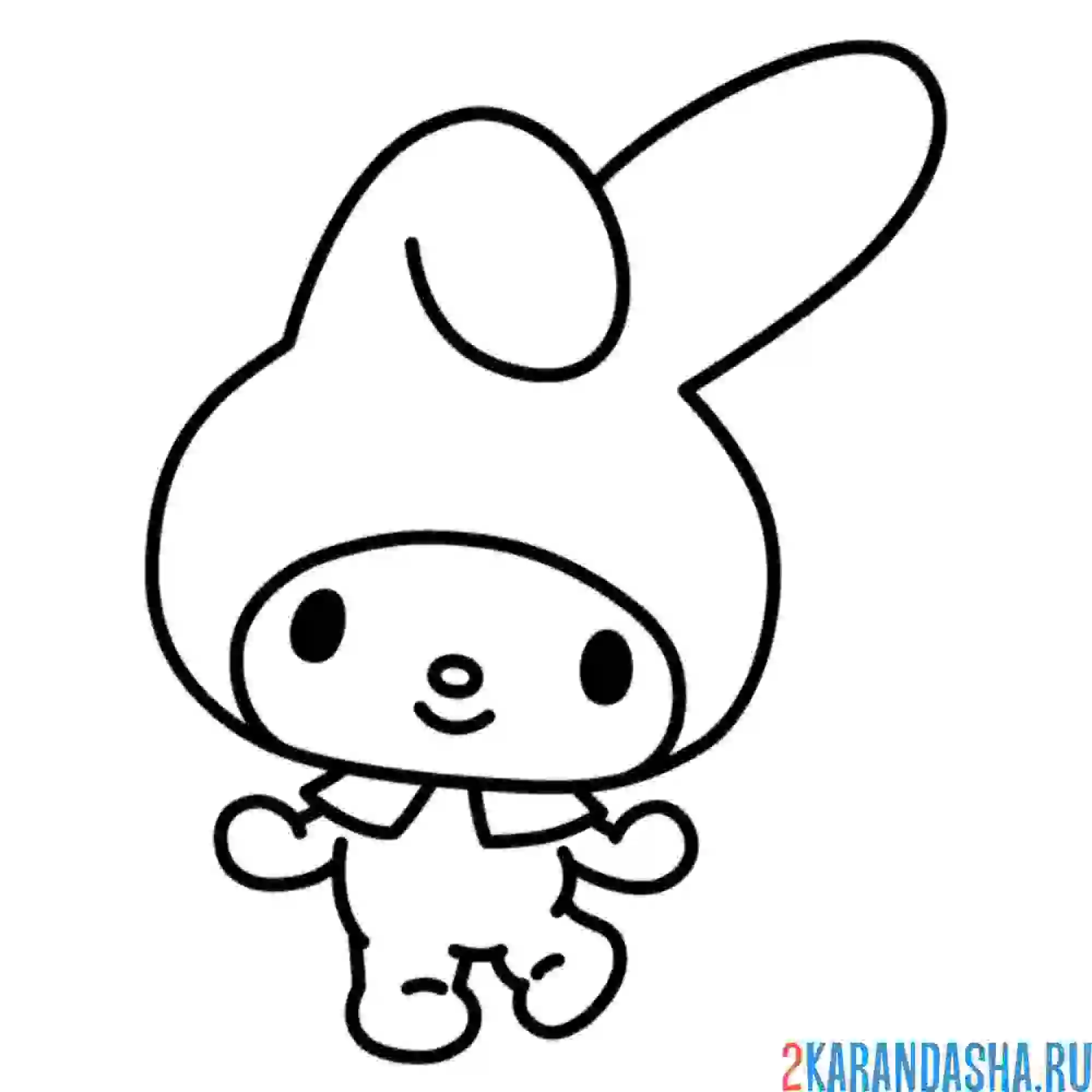 Раскраска май мелоди танцует