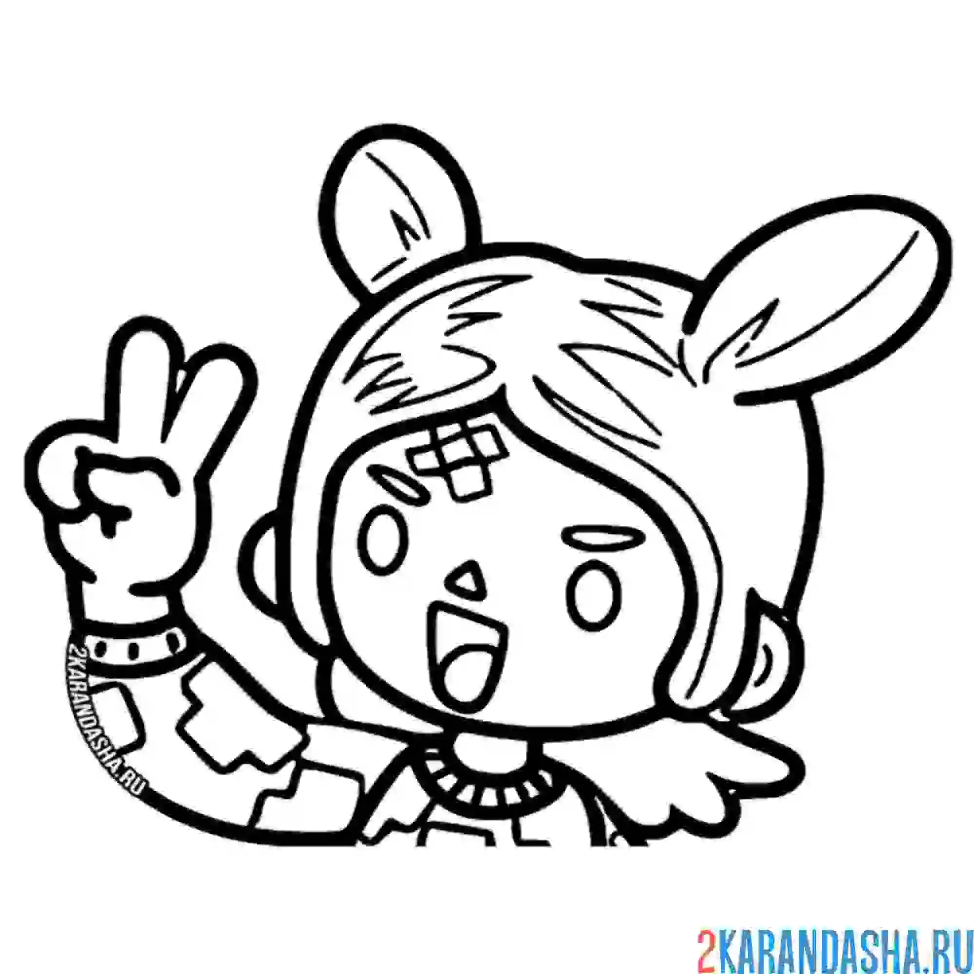 Раскраска йоу тока бока