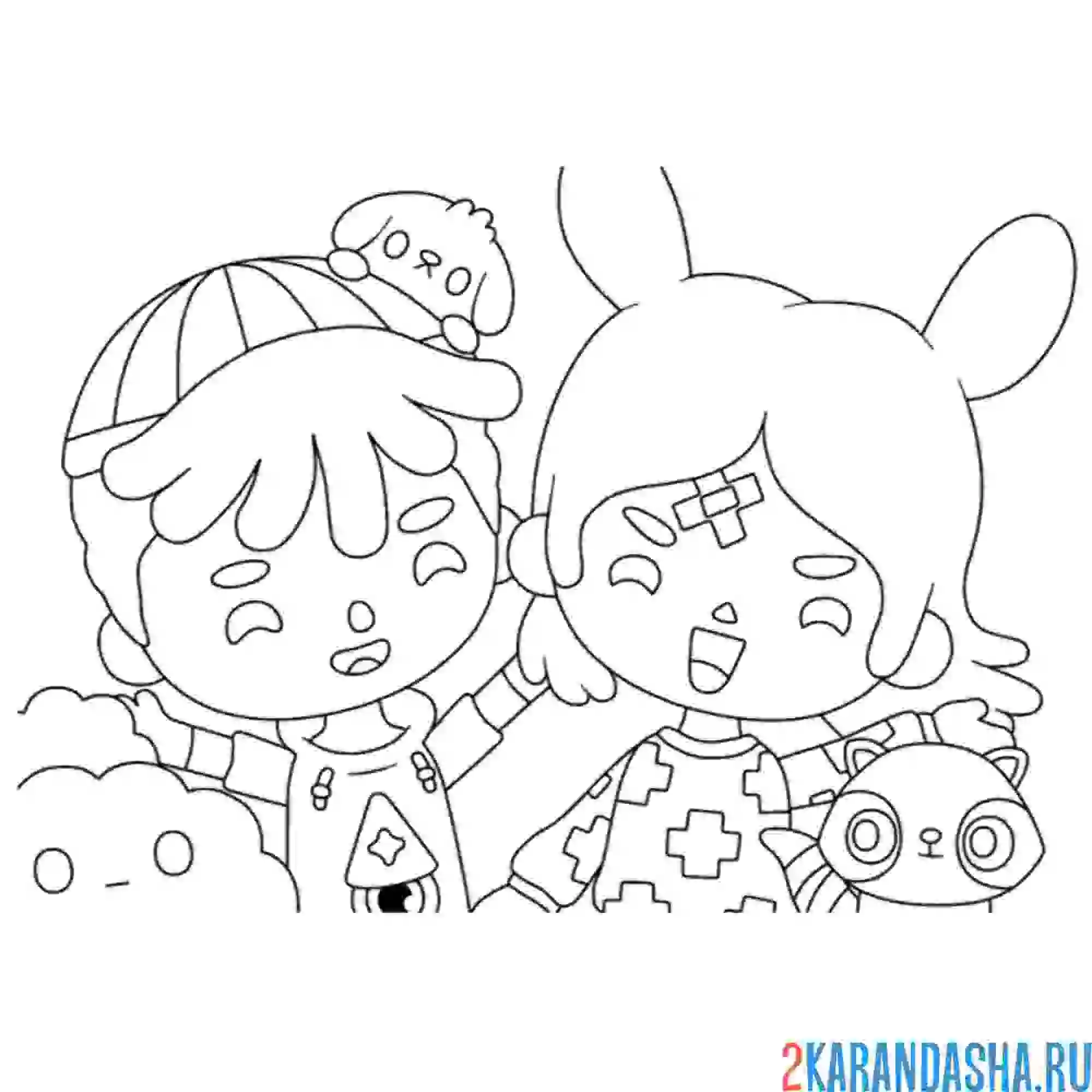 Раскраска тока бока новая игра