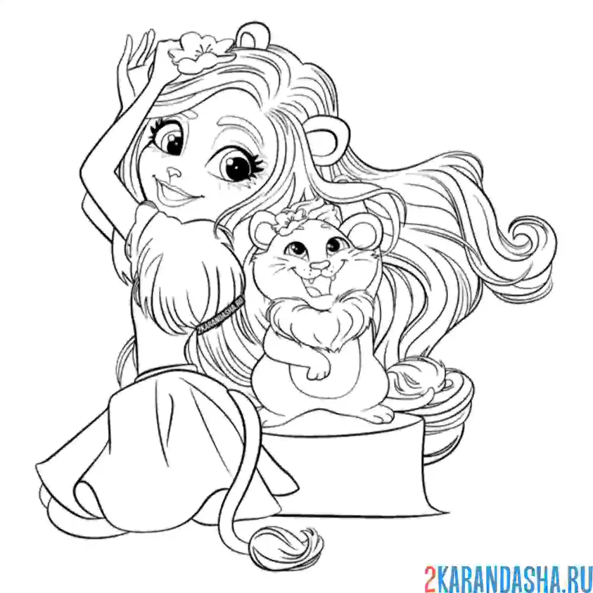 Раскраска лиора лёва и снеззи. 4я волна (энчантималс)