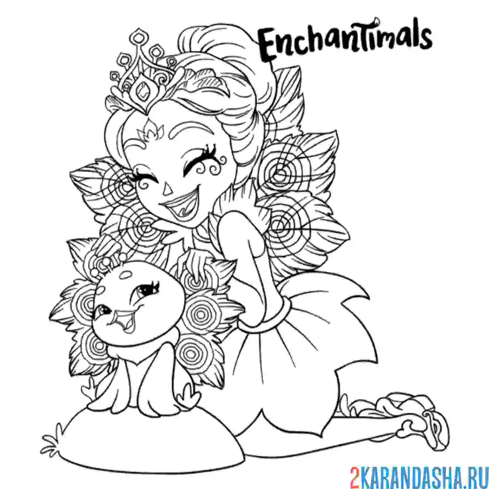 Раскраска пэттер павлина и флэп радуются