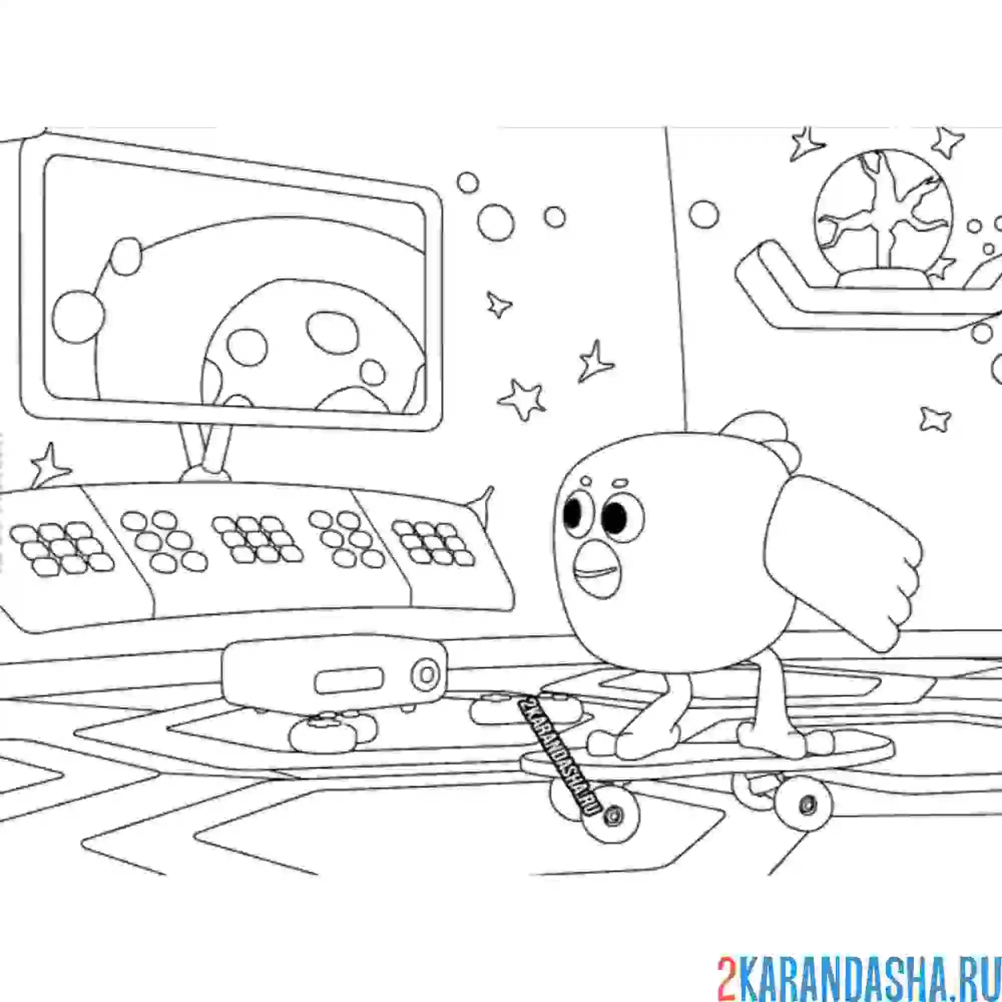 Раскраска ми-ми-мишки цыпа программист