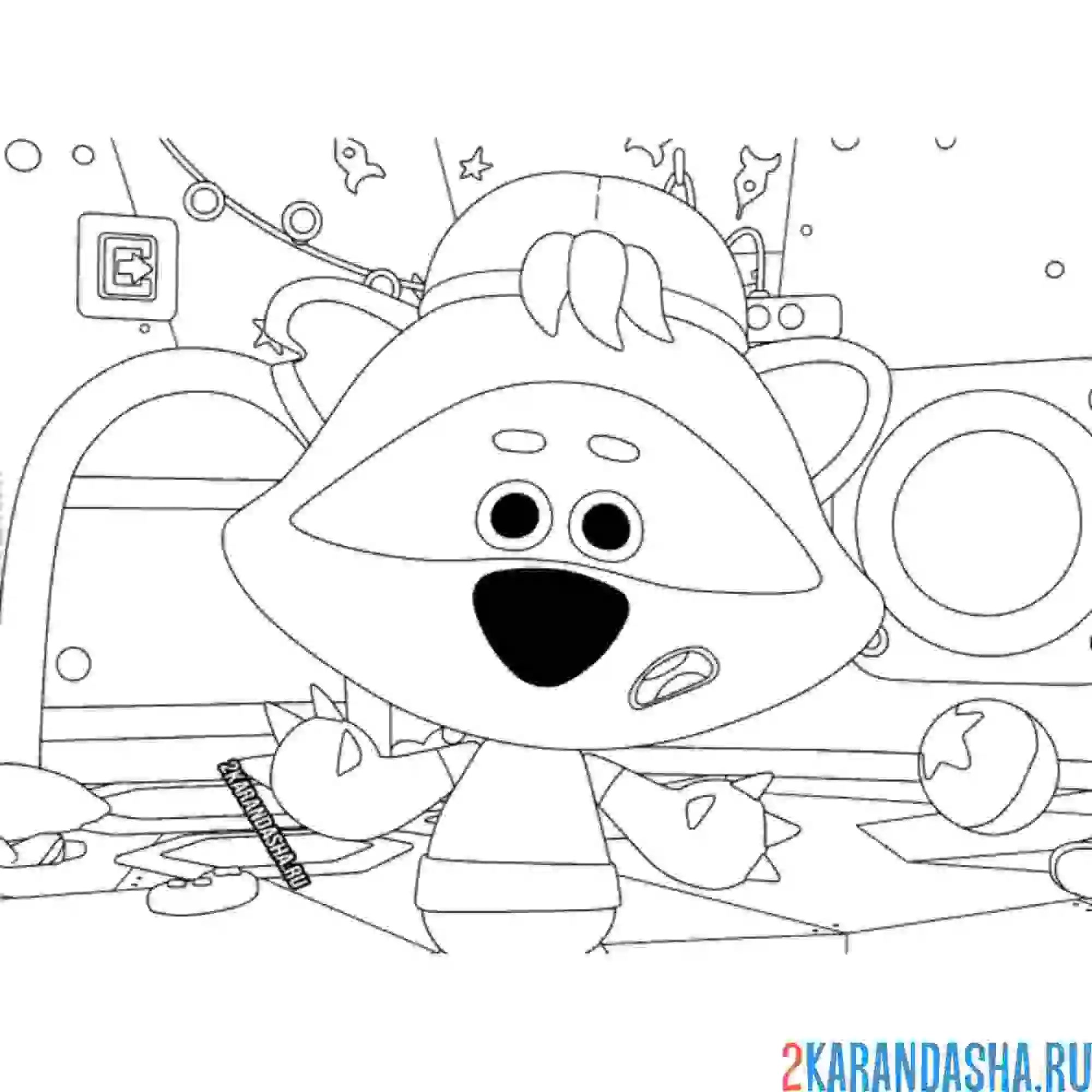 Раскраска ми-ми-мишки саня