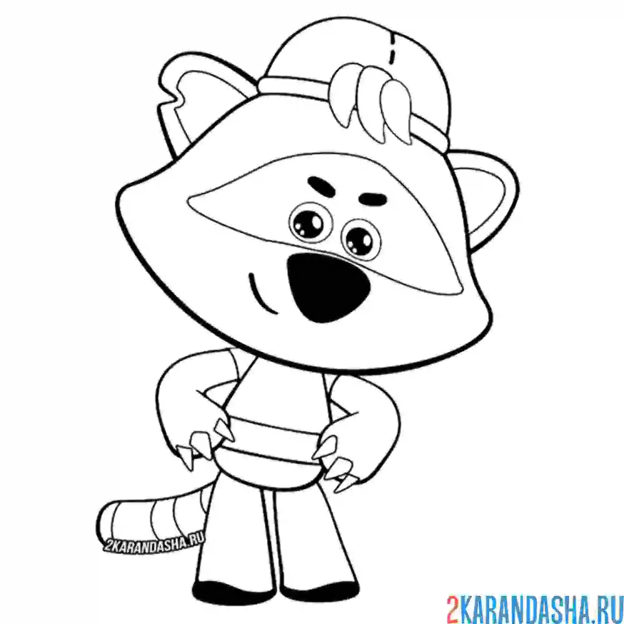 Раскраска ми-ми-мишки саня привет