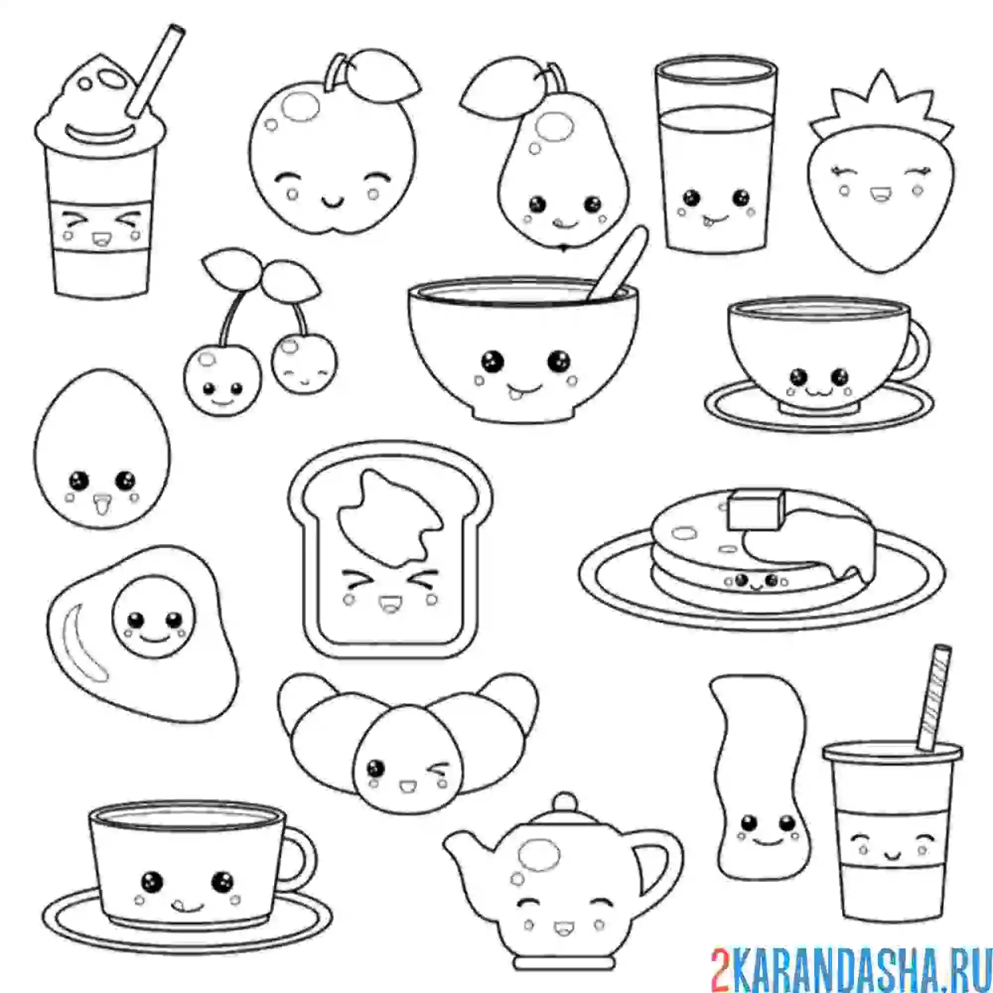 Раскраска наклейки на обед