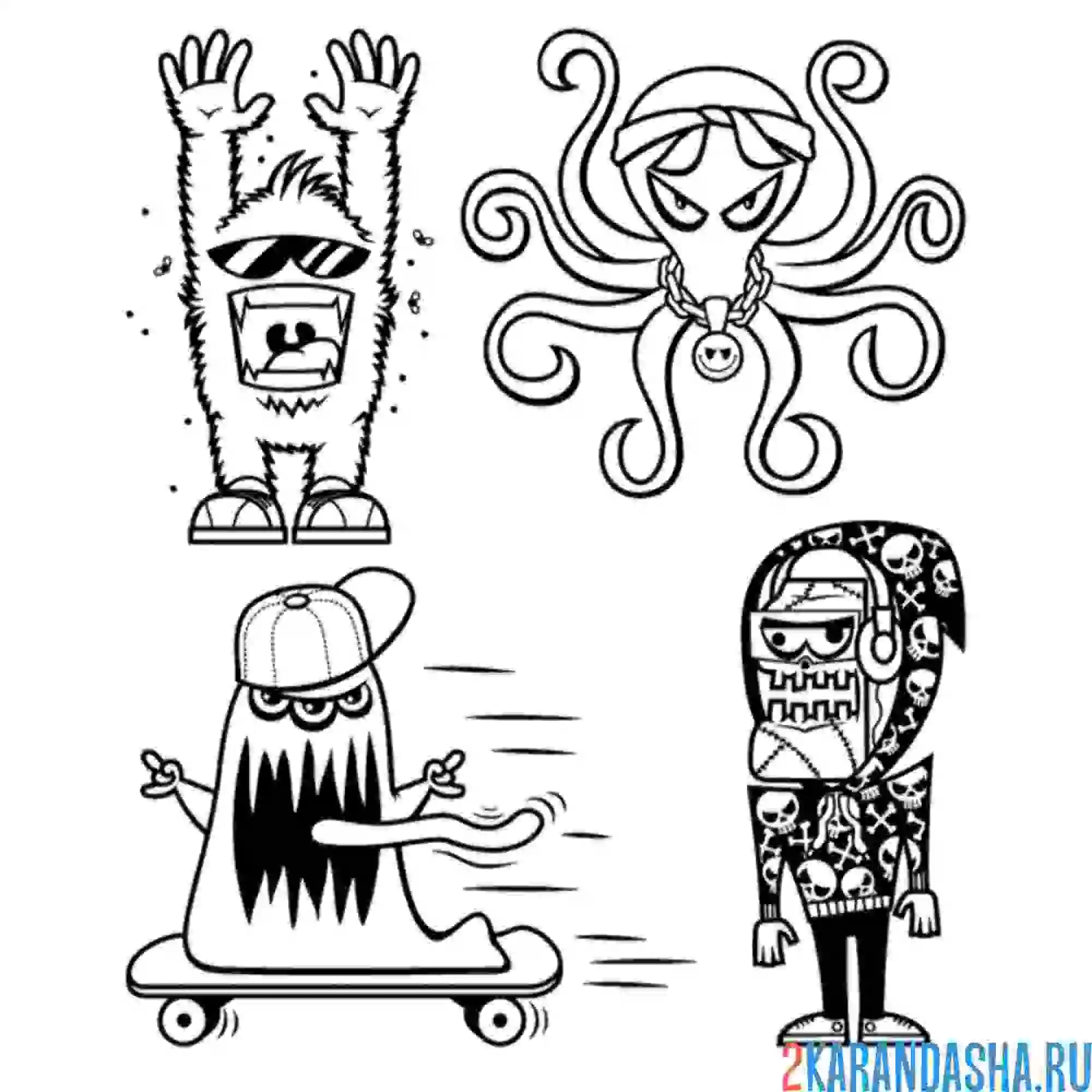 Раскраска стикеры для школьников