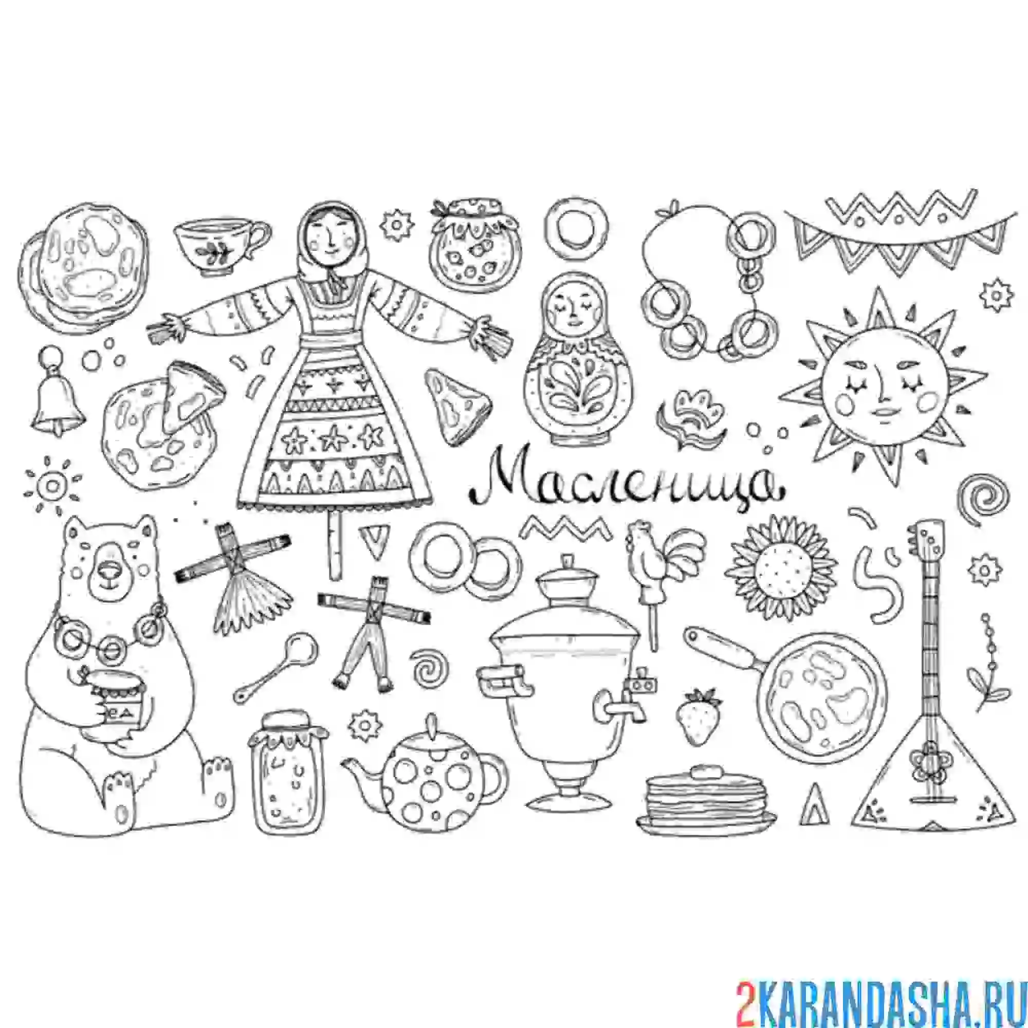 Раскраска наклейки на маселницу