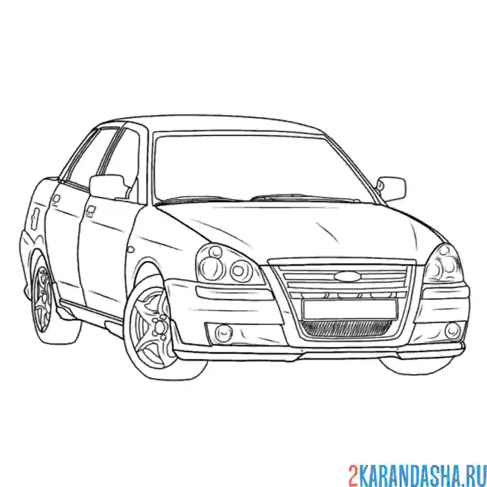 Раскраска лада priora