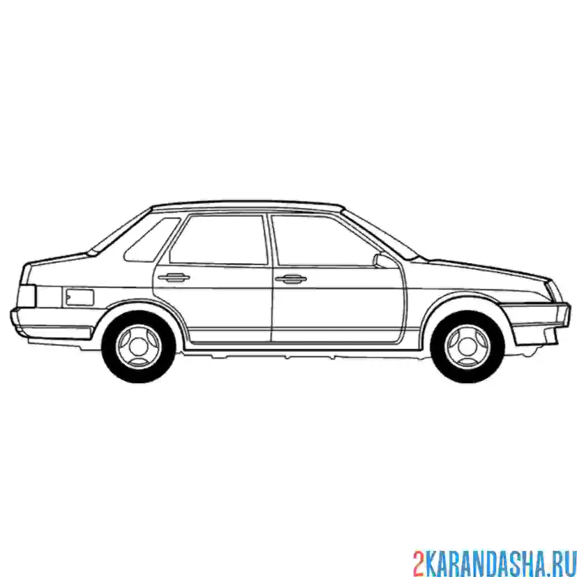 Раскраска лада ваз 2115