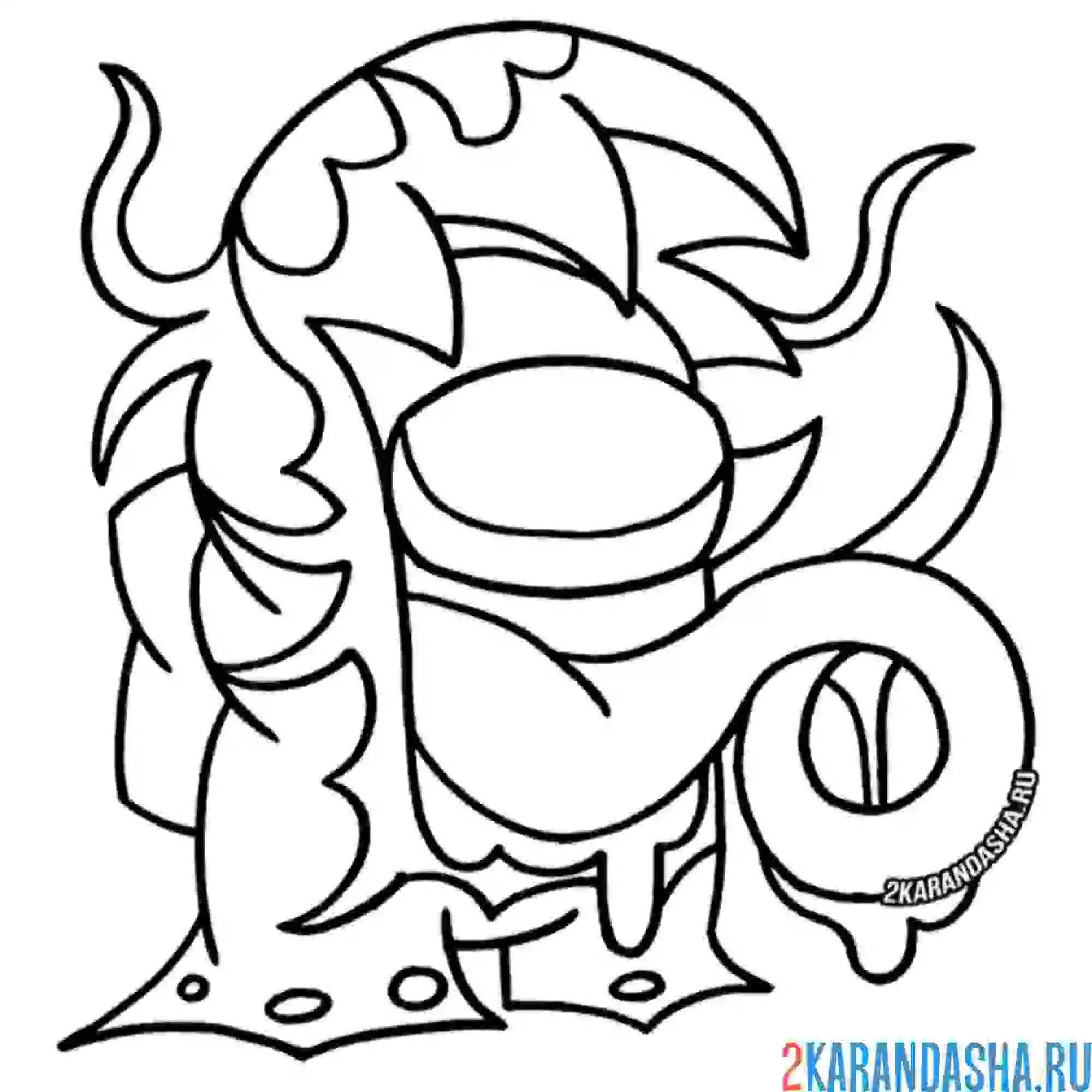 Раскраска амонг ас предатель костюм