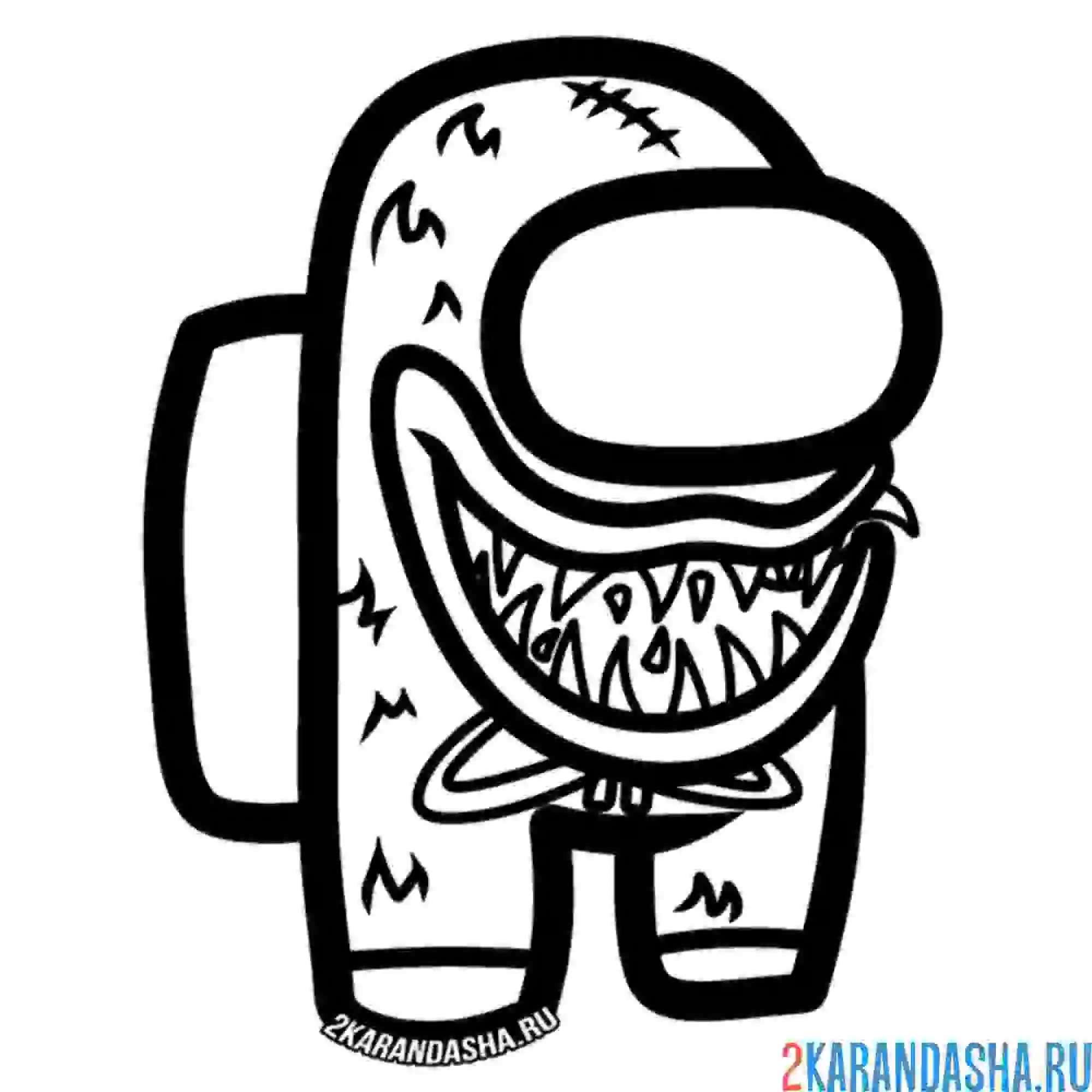 Раскраска амонг ас хагги вагги