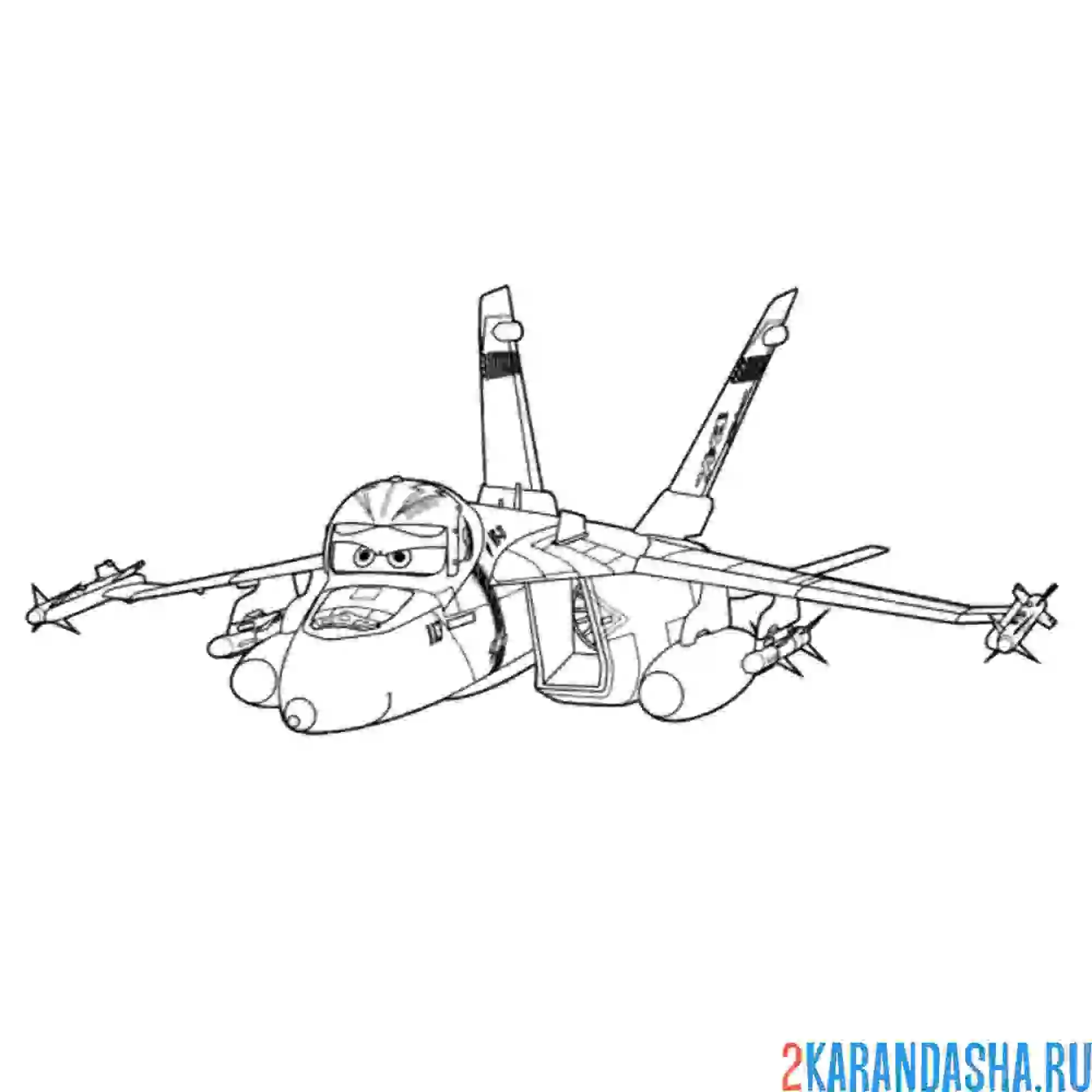 Раскраска disney самолеты