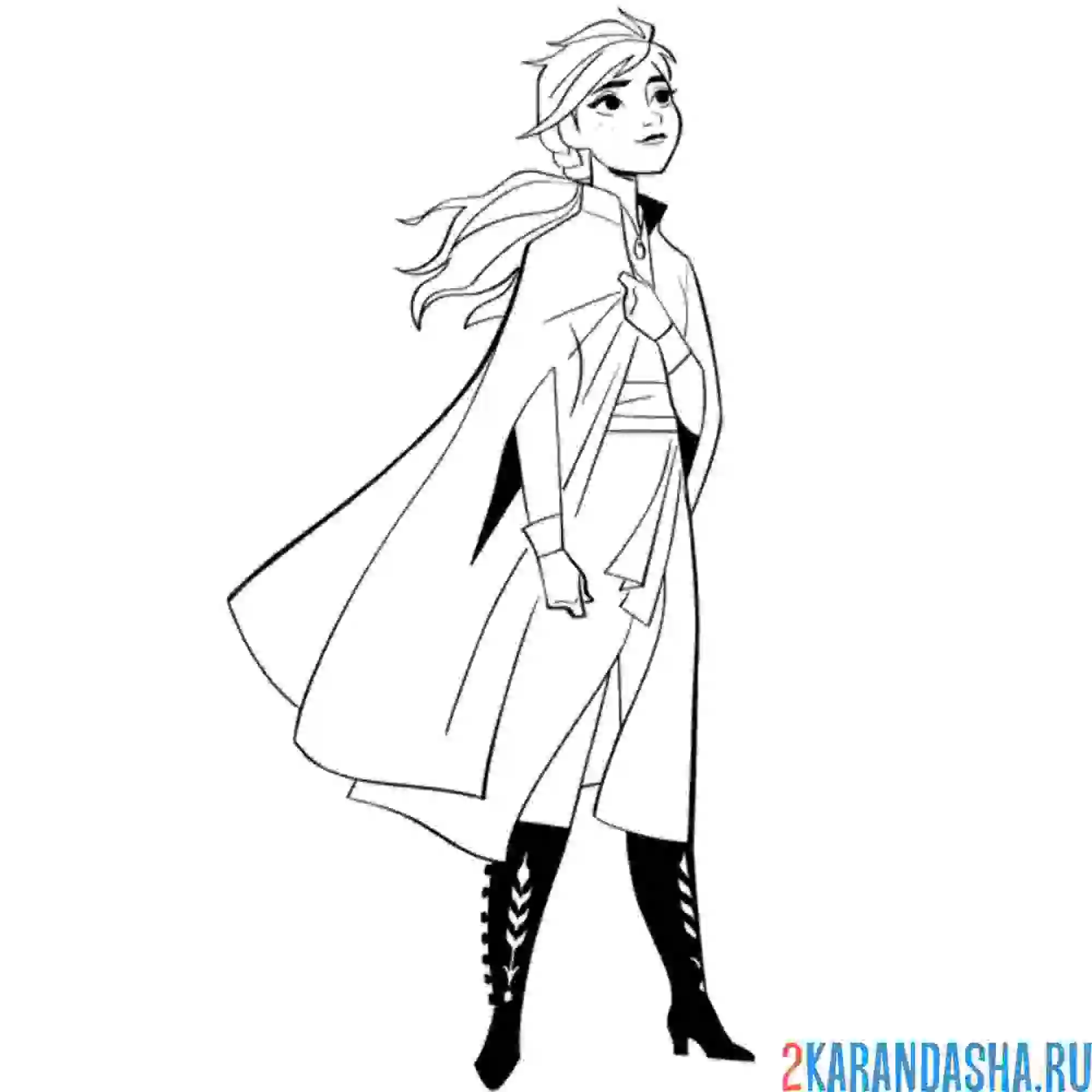 Раскраска анна мечтает о мире